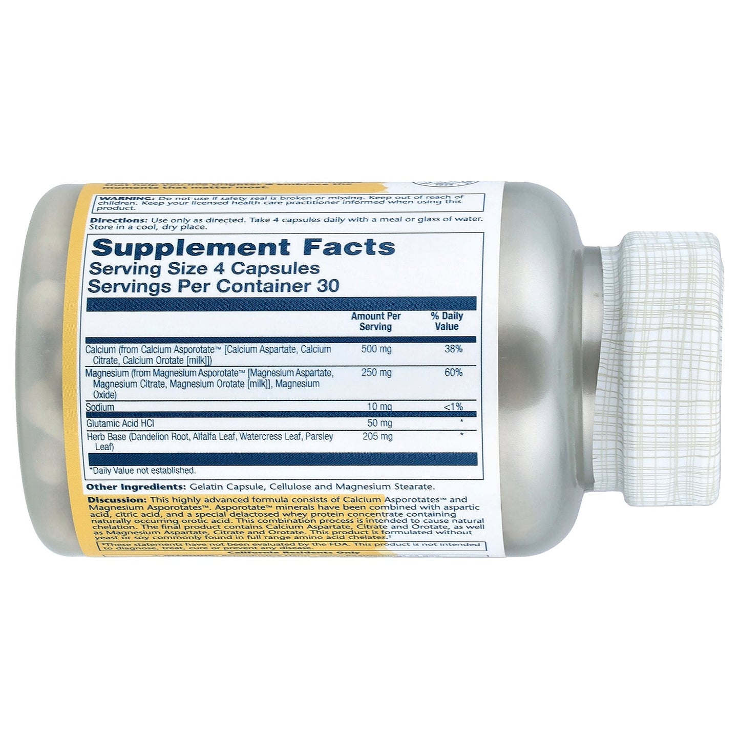 Solaray, Cal-Mag Asporotates™, Advanced Chelate Complex, 120 Capsules