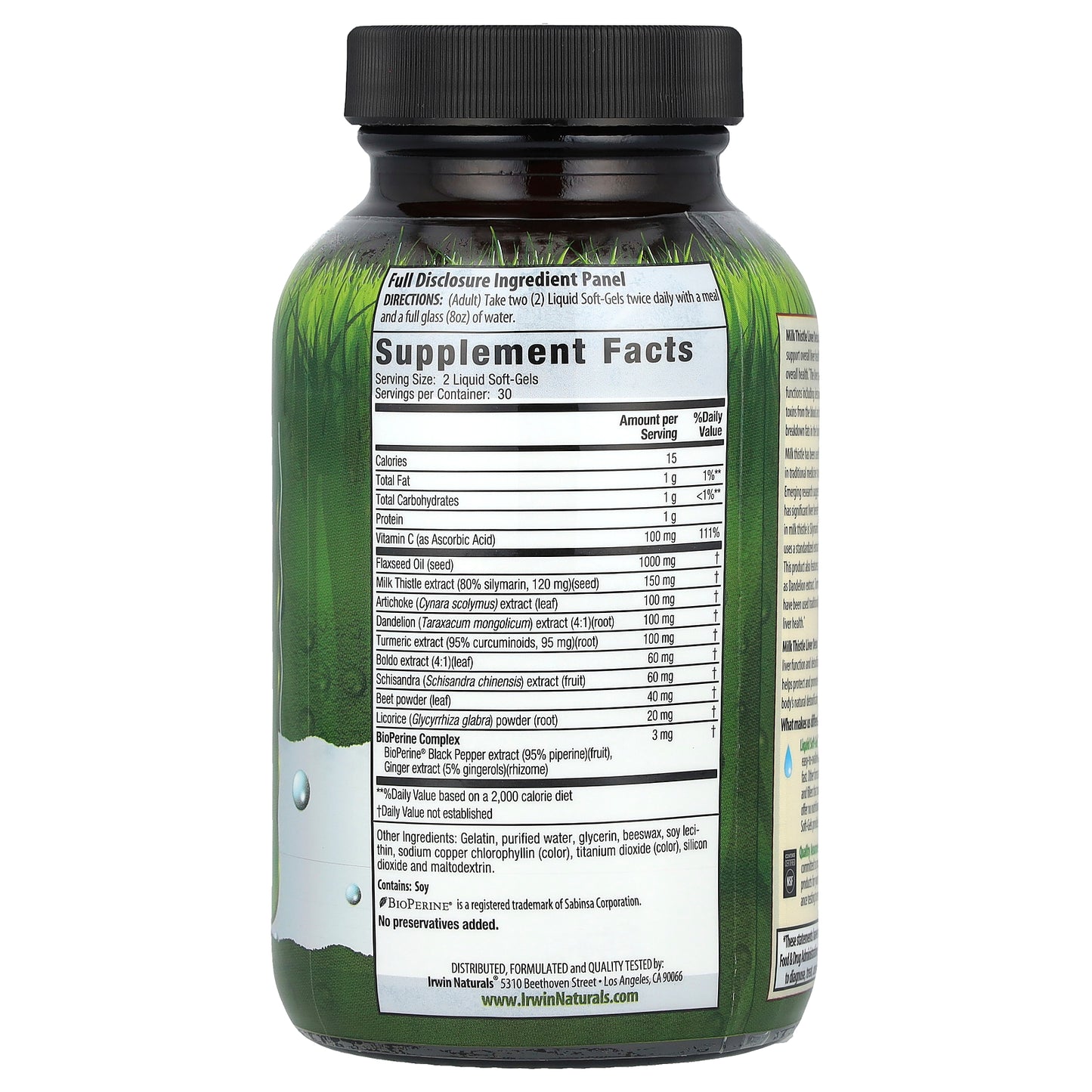 Irwin Naturals, Milk Thistle Liver Detox®, 60 Liquid Soft-Gels