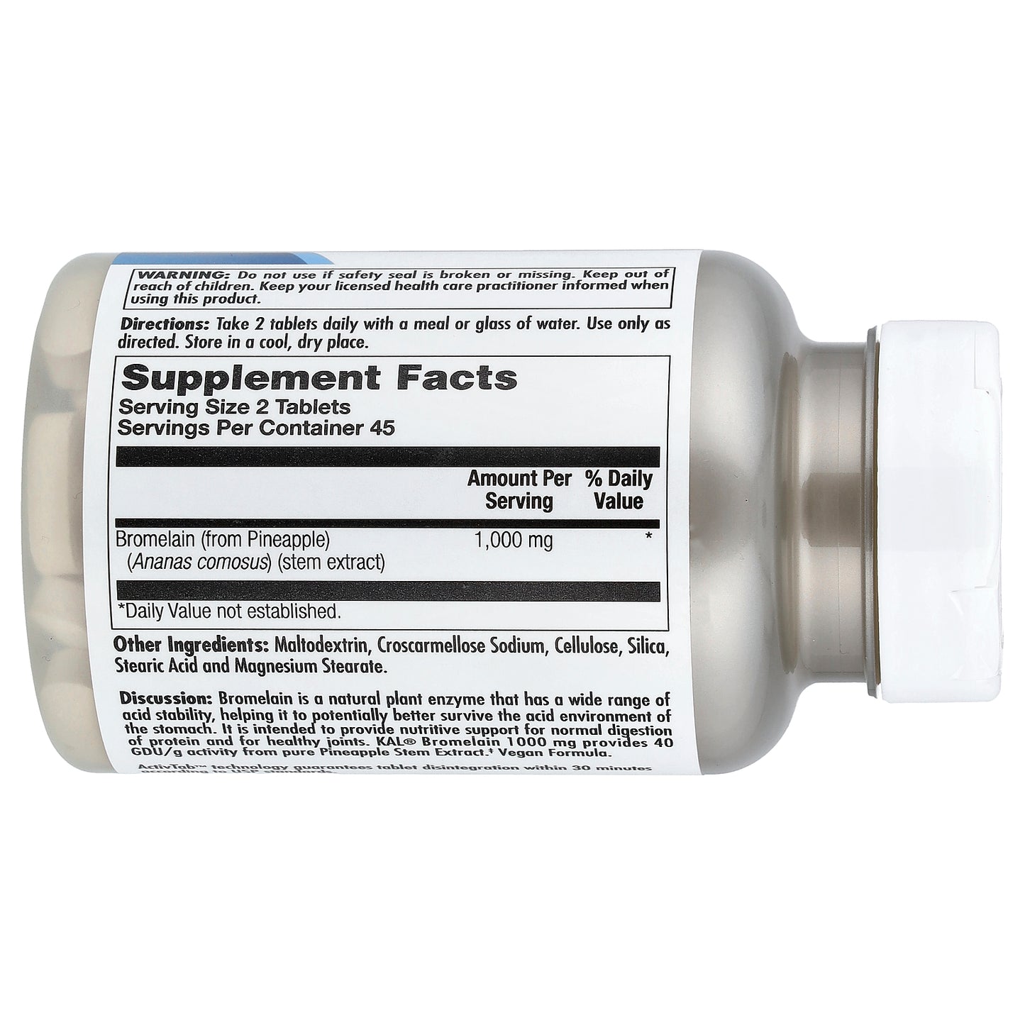 KAL, Bromelain, 90 Tablets (500 mg Per tablet)