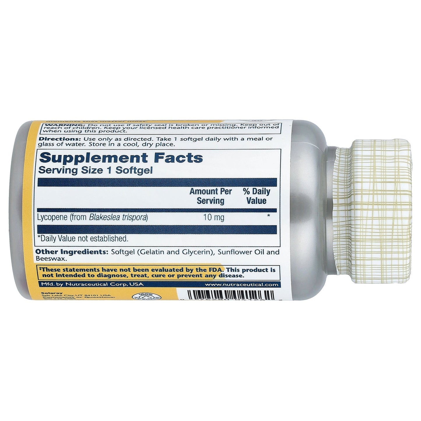 Solaray, Lycopene, 10 mg, 60 Softgels