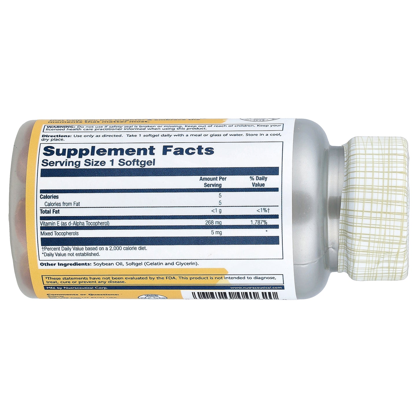 Solaray, Vitamin E, 50 Softgels