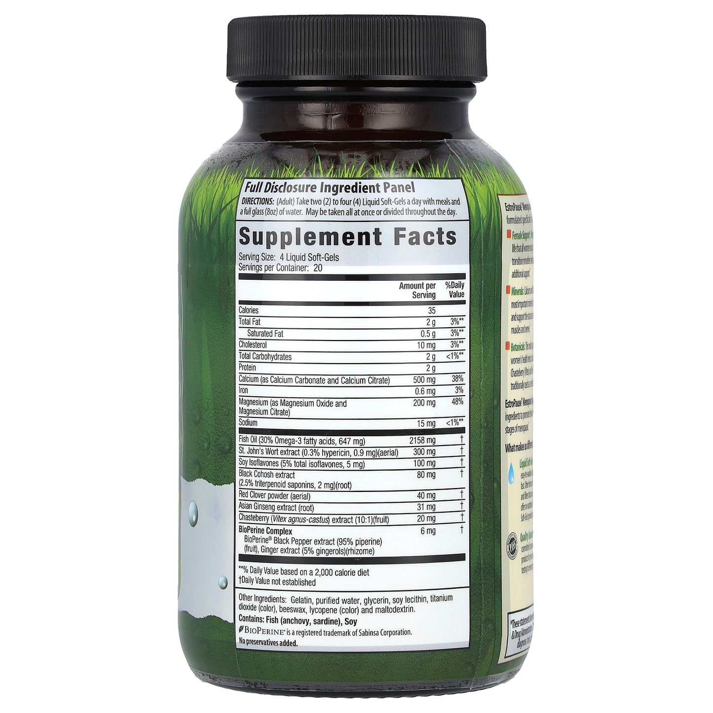 Irwin Naturals, EstroPause®, Menopause Support, 80 Liquid Soft-Gels