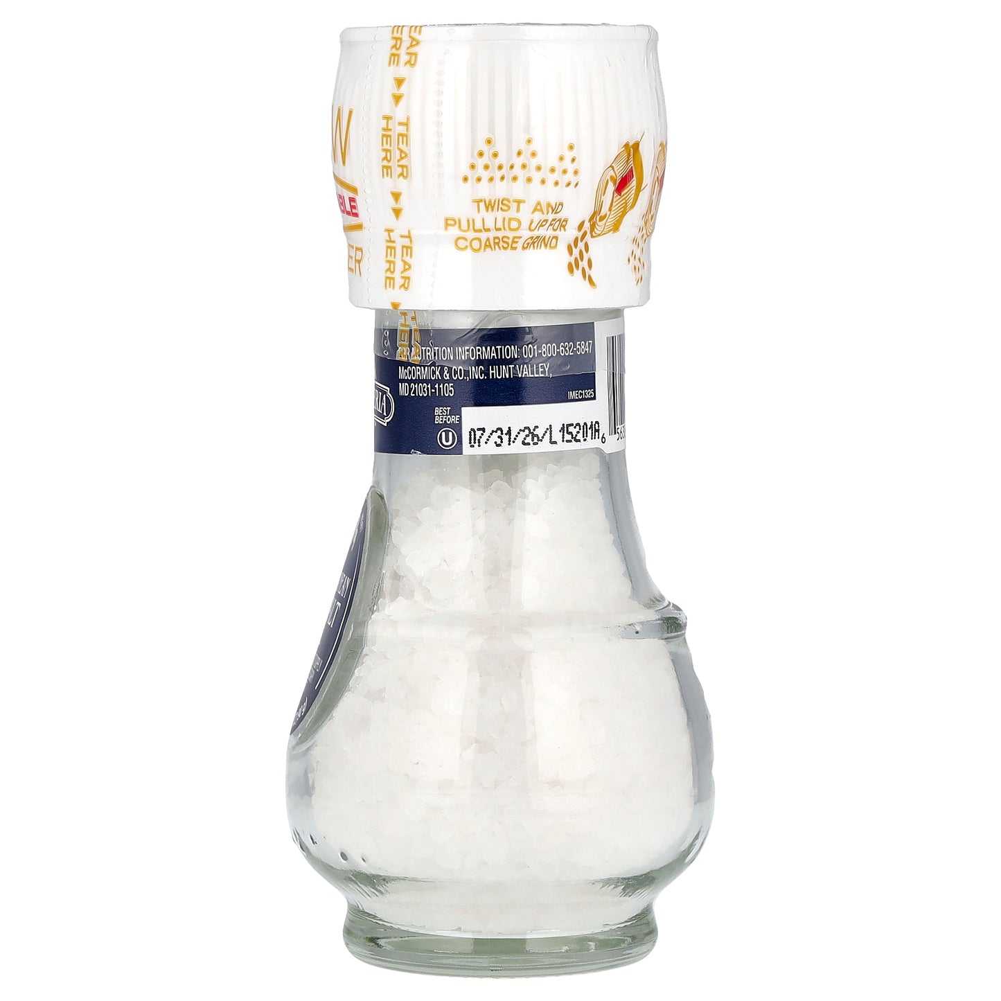 Drogheria & Alimentari, Mediterranean Sea Salt Mill, 3.18 oz (90 g)