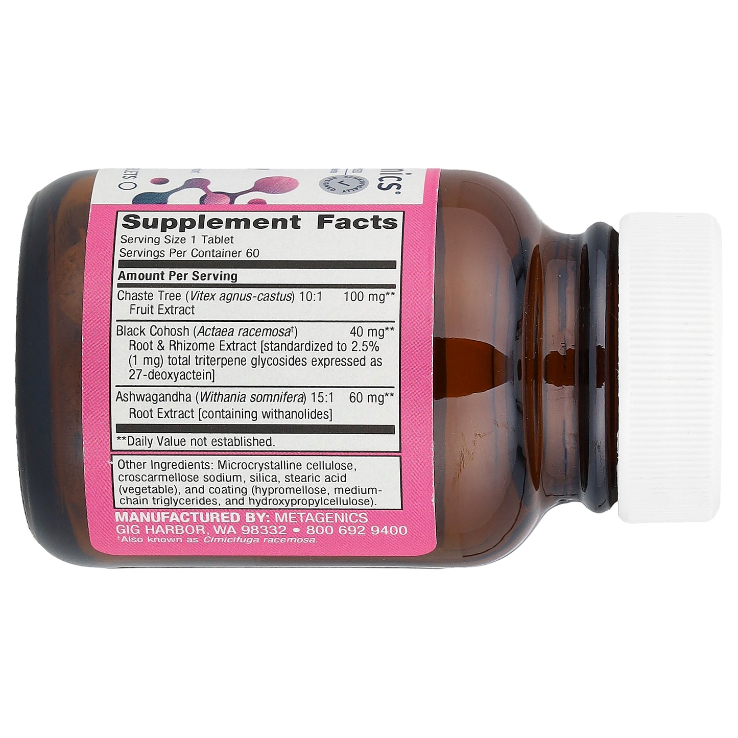 Metagenics, Chasteberry Plus®, PMS Support, 60 Tablets