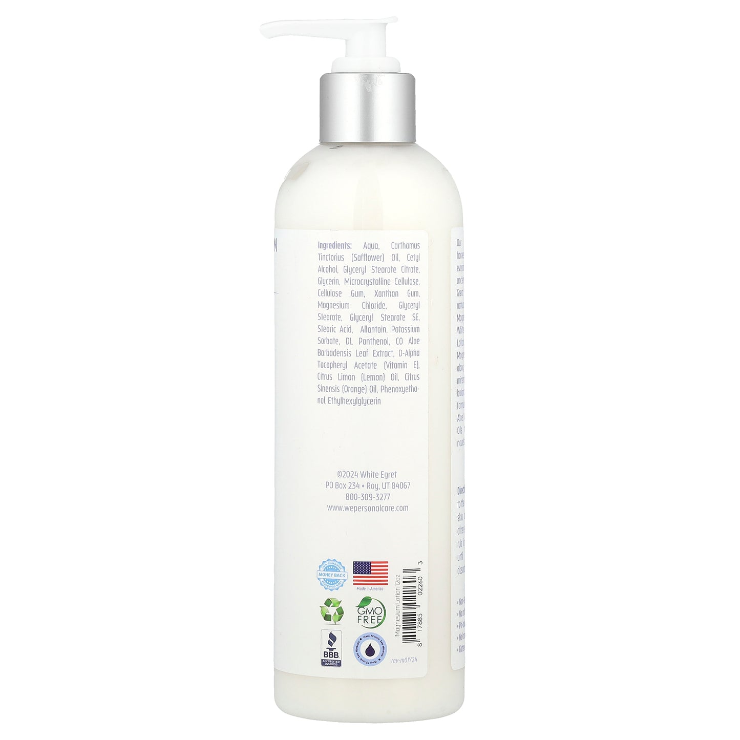 White Egret, Magnesium Lotion, 12 fl oz (355 ml)