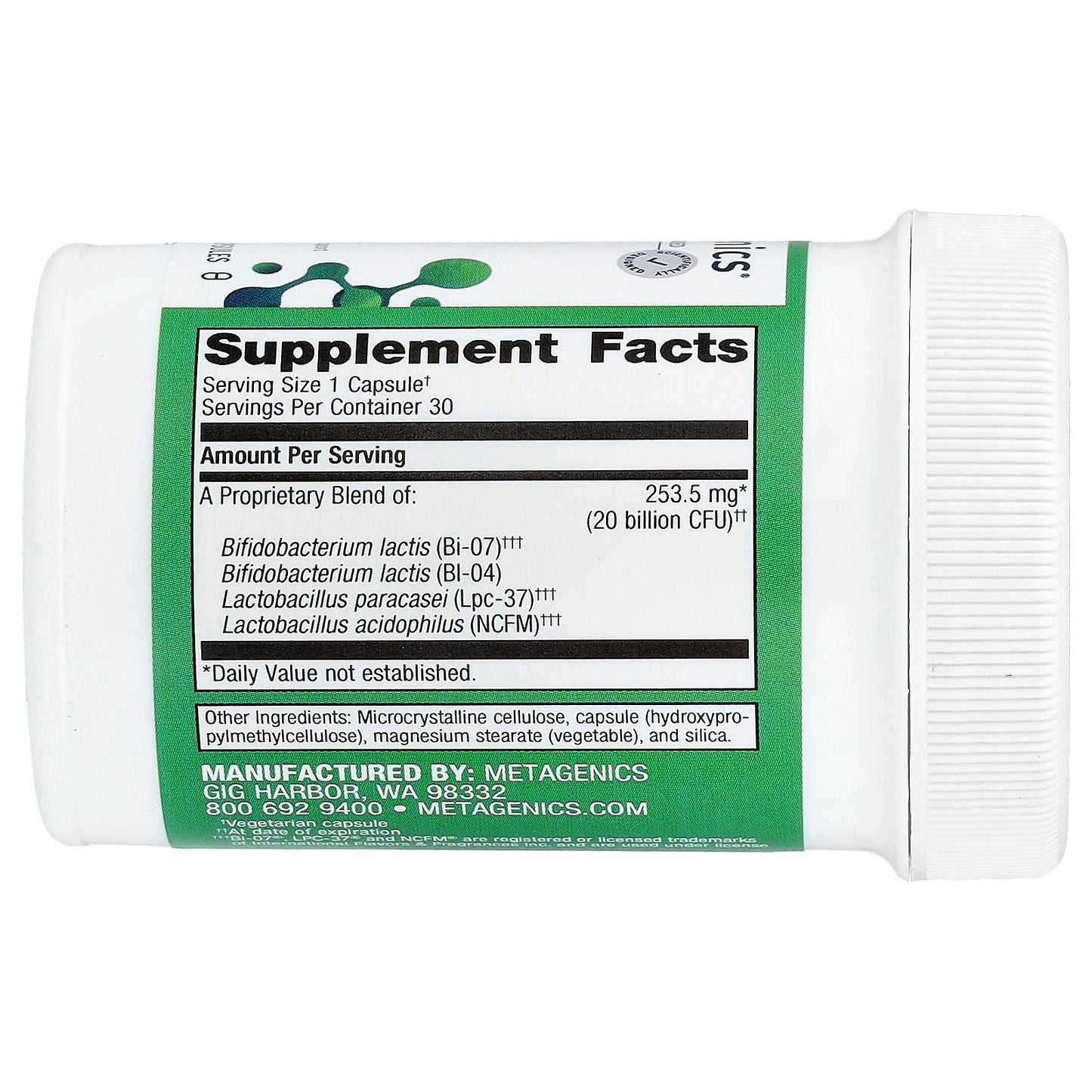 Metagenics, UltraFlora® Restore Probiotic, 30 Capsules (253.5 mg (20 Billion CFU) per Capsule)