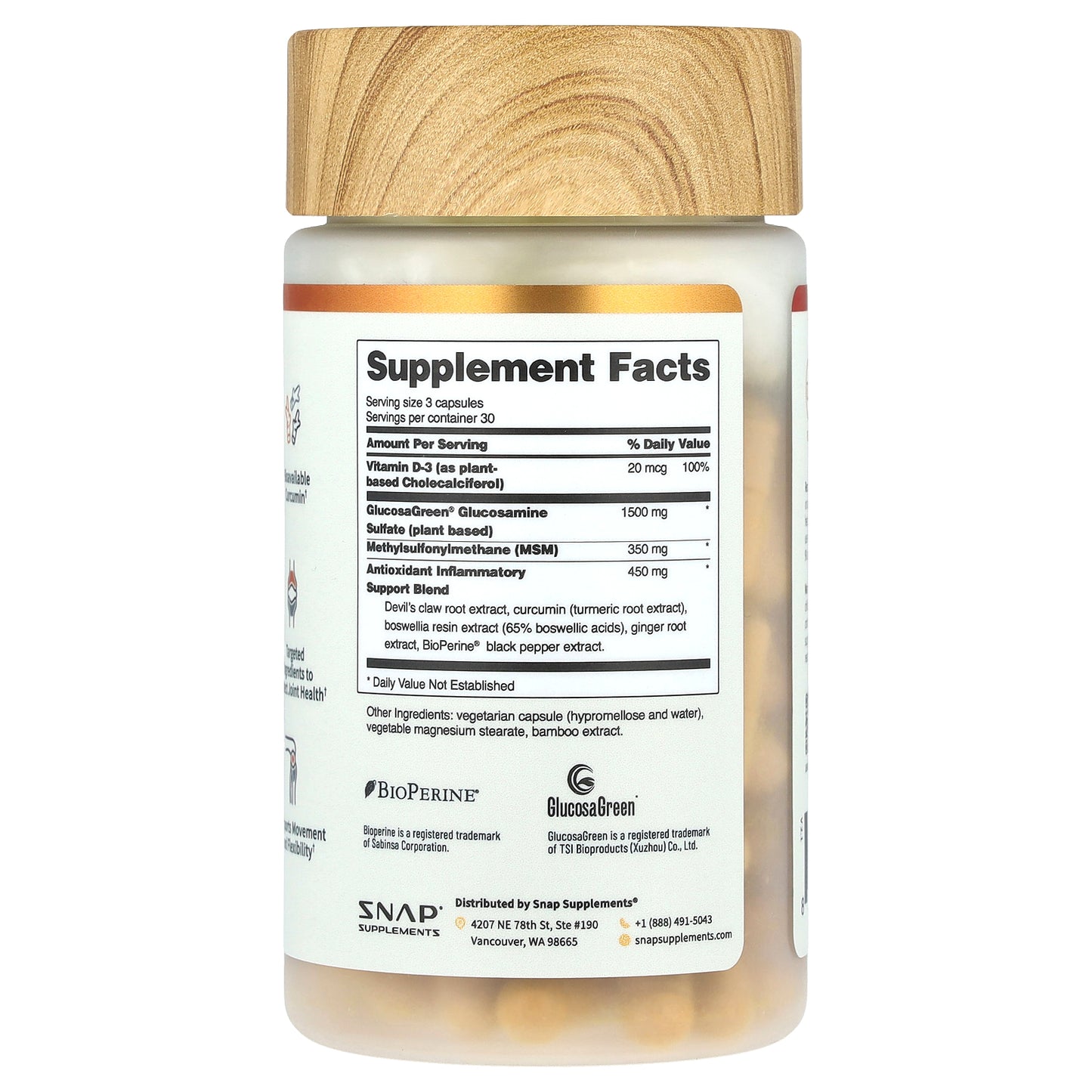 Snap Supplements, Joint Health, 90 Capsules