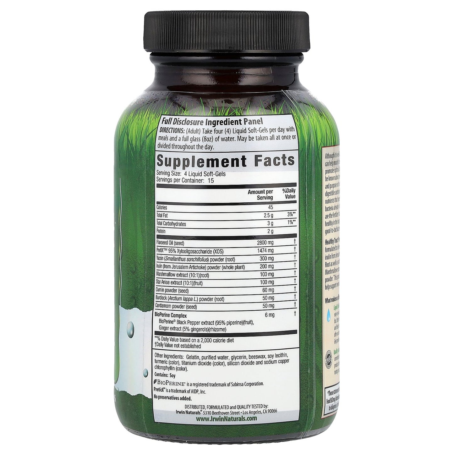 Irwin Naturals, Healthy Tract Prebiotic®, 60 Liquid Soft-Gels