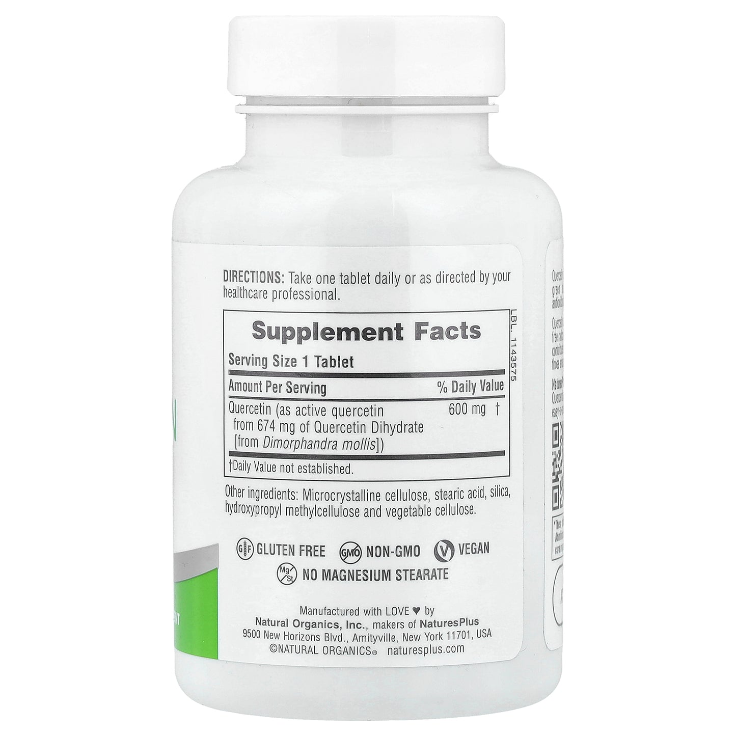 NaturesPlus, Pro Quercetin 600, 60 Tablets (600 mg per Tablet)
