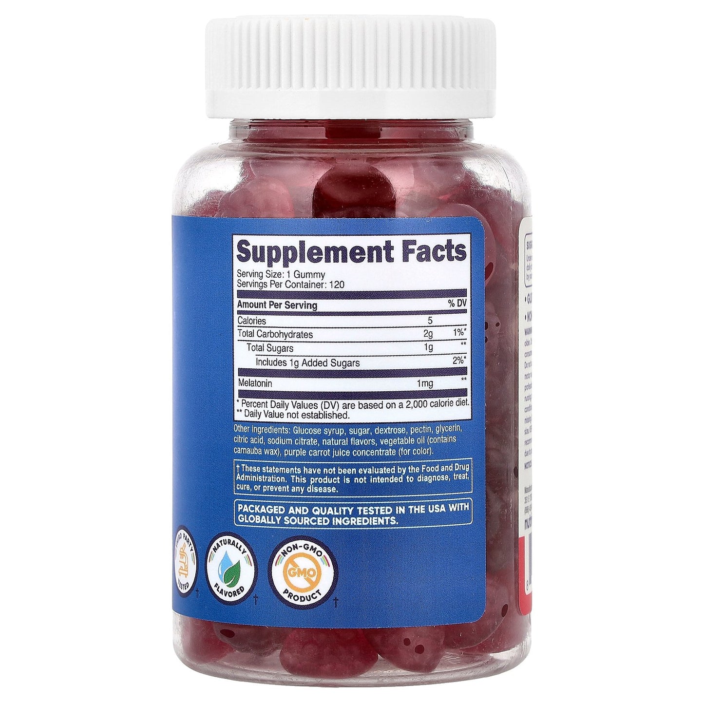 Nutricost, Kids, Melatonin, Ages 4+, Strawberry, 1 mg, 120 Gummies
