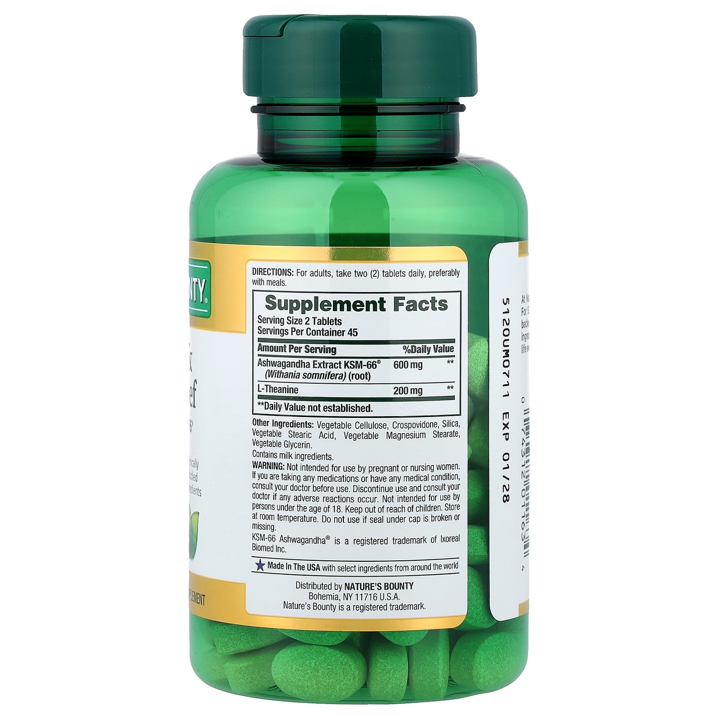 Nature's Bounty, Anxiety & Stress Relief, 90 Tablets