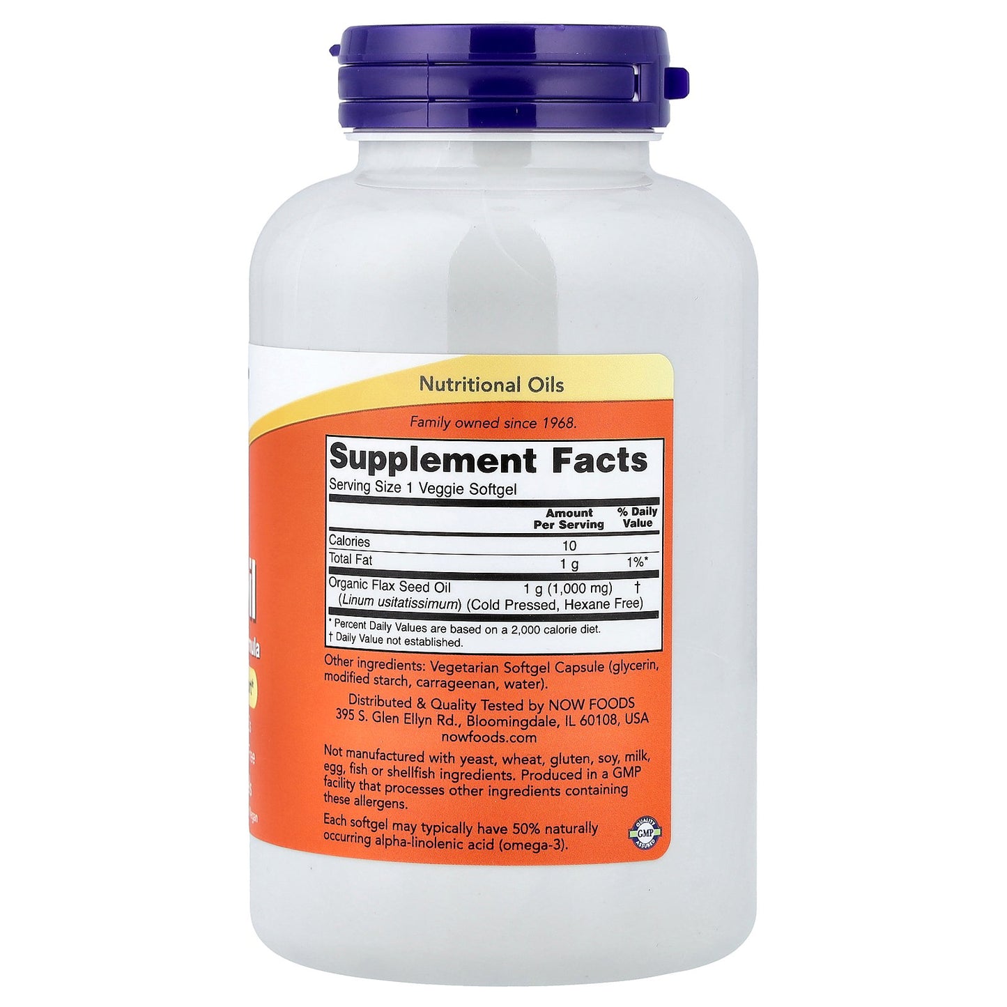 NOW Foods, Flax Oil, 1,000 mg, 120 Veggie Softgels