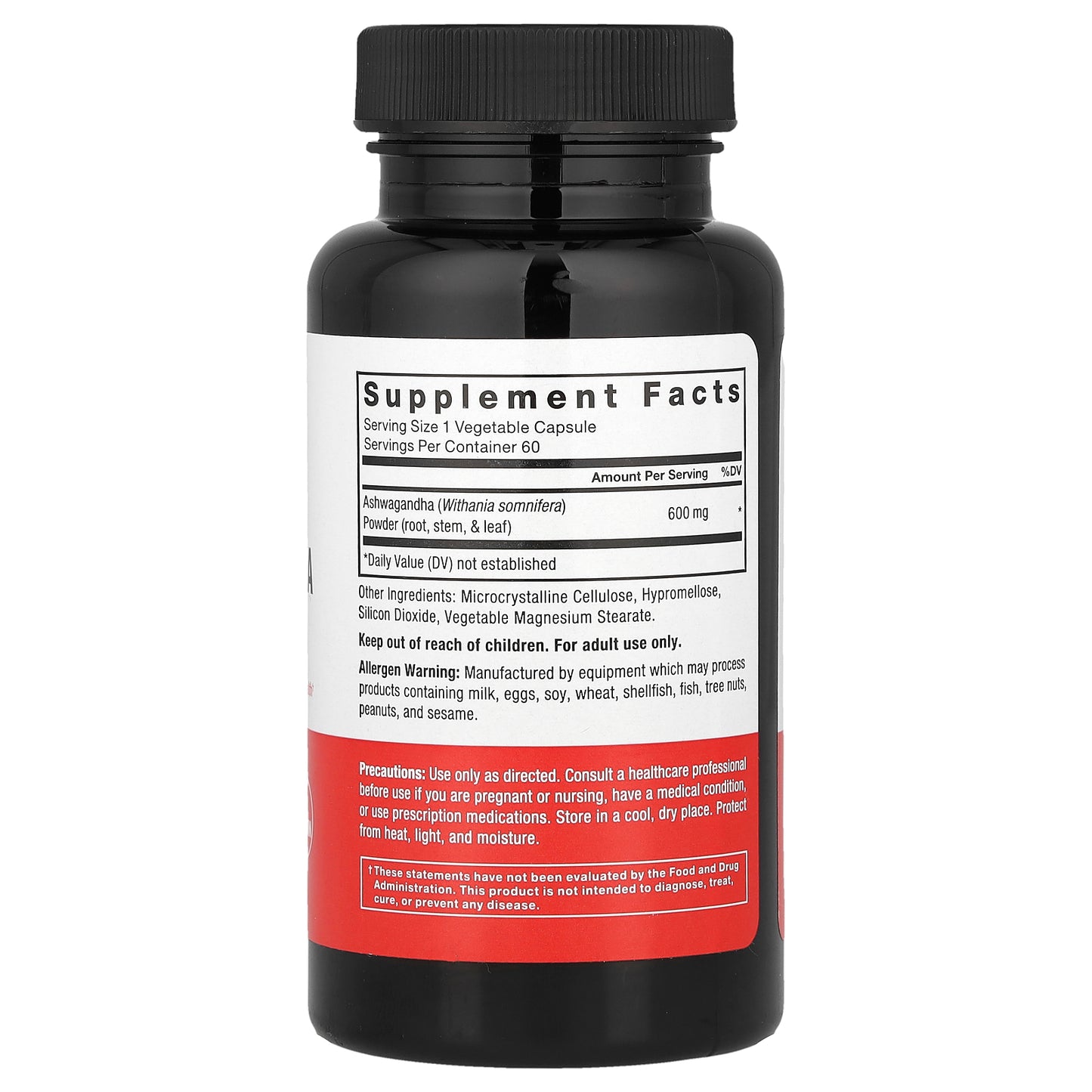 Force Factor, Ashwagandha , 600 mg , 60 Vegetable Capsules