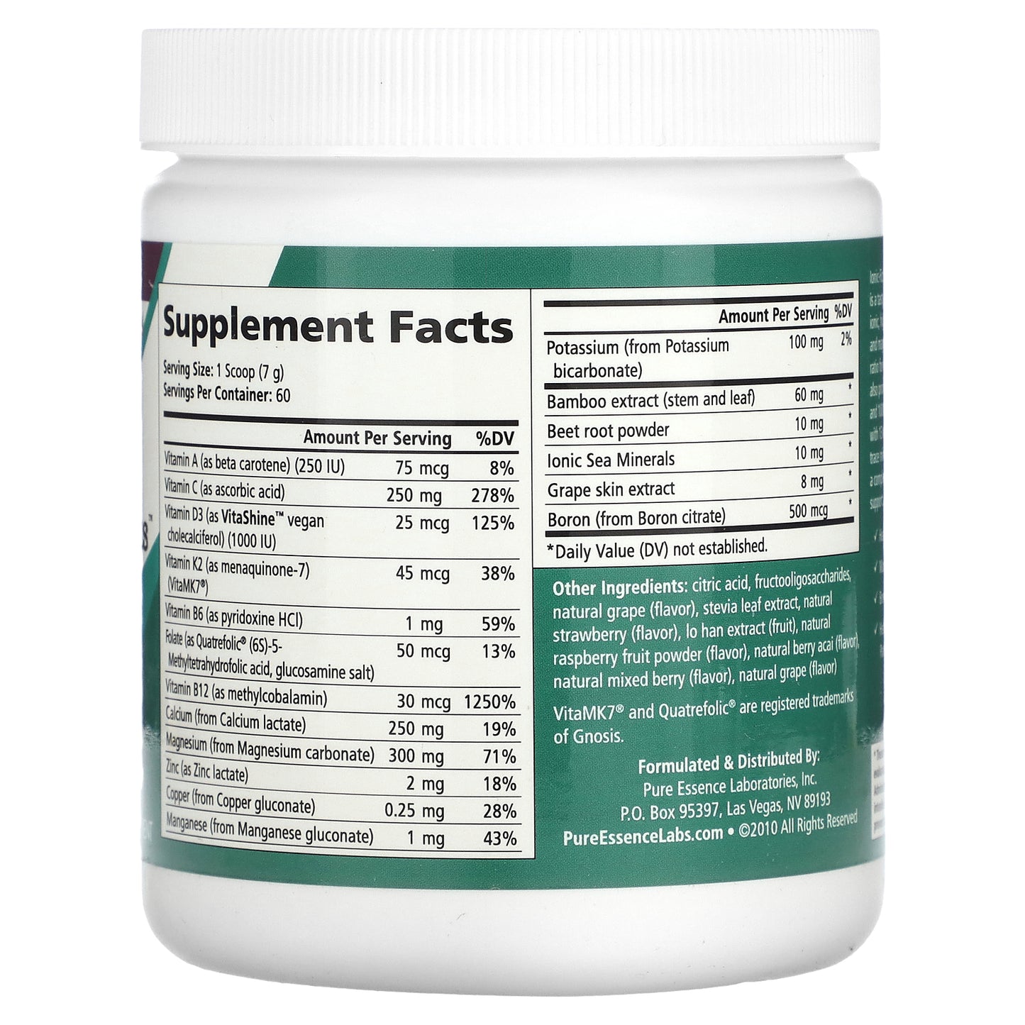 Pure Essence, lonic-Fizz™, Super D-K Calcium Plus™, Mixed Berry, 14.82 oz (420 g)