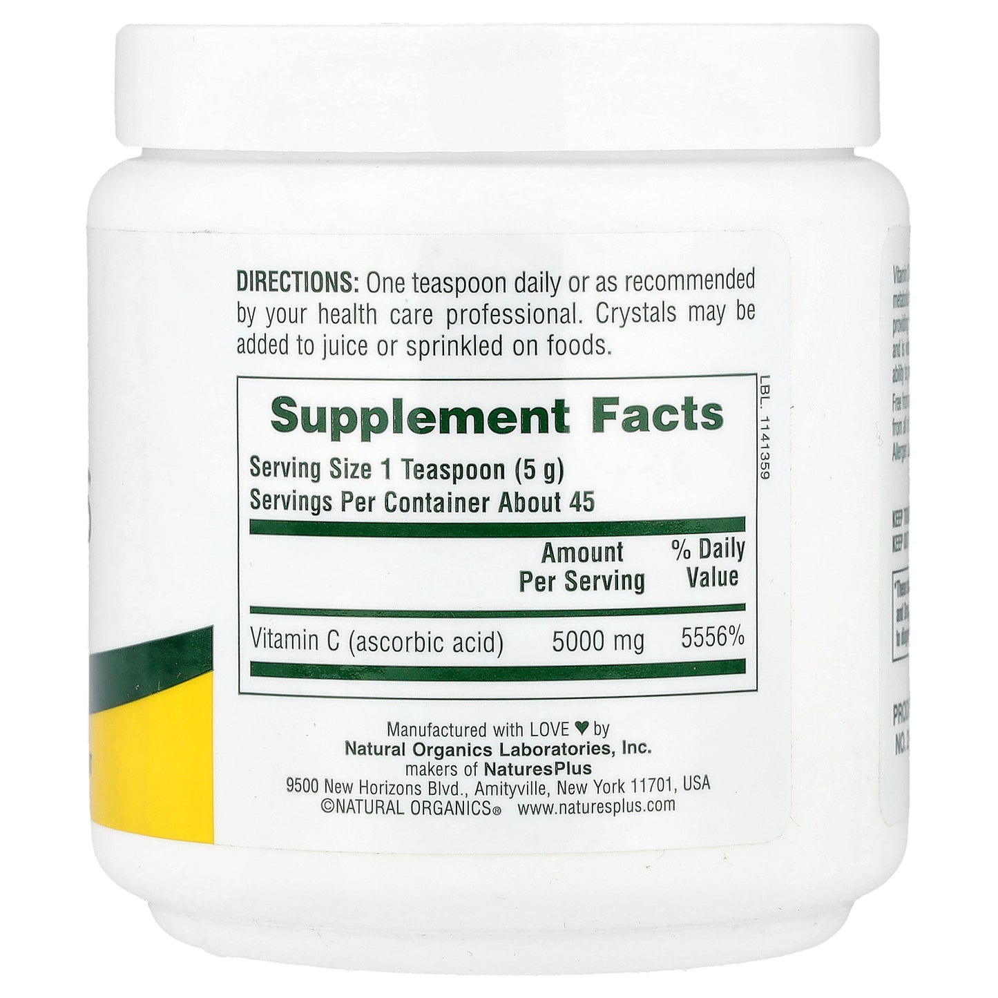 NaturesPlus, Vitamin C Micro-Crystals, 8 oz (227 g)