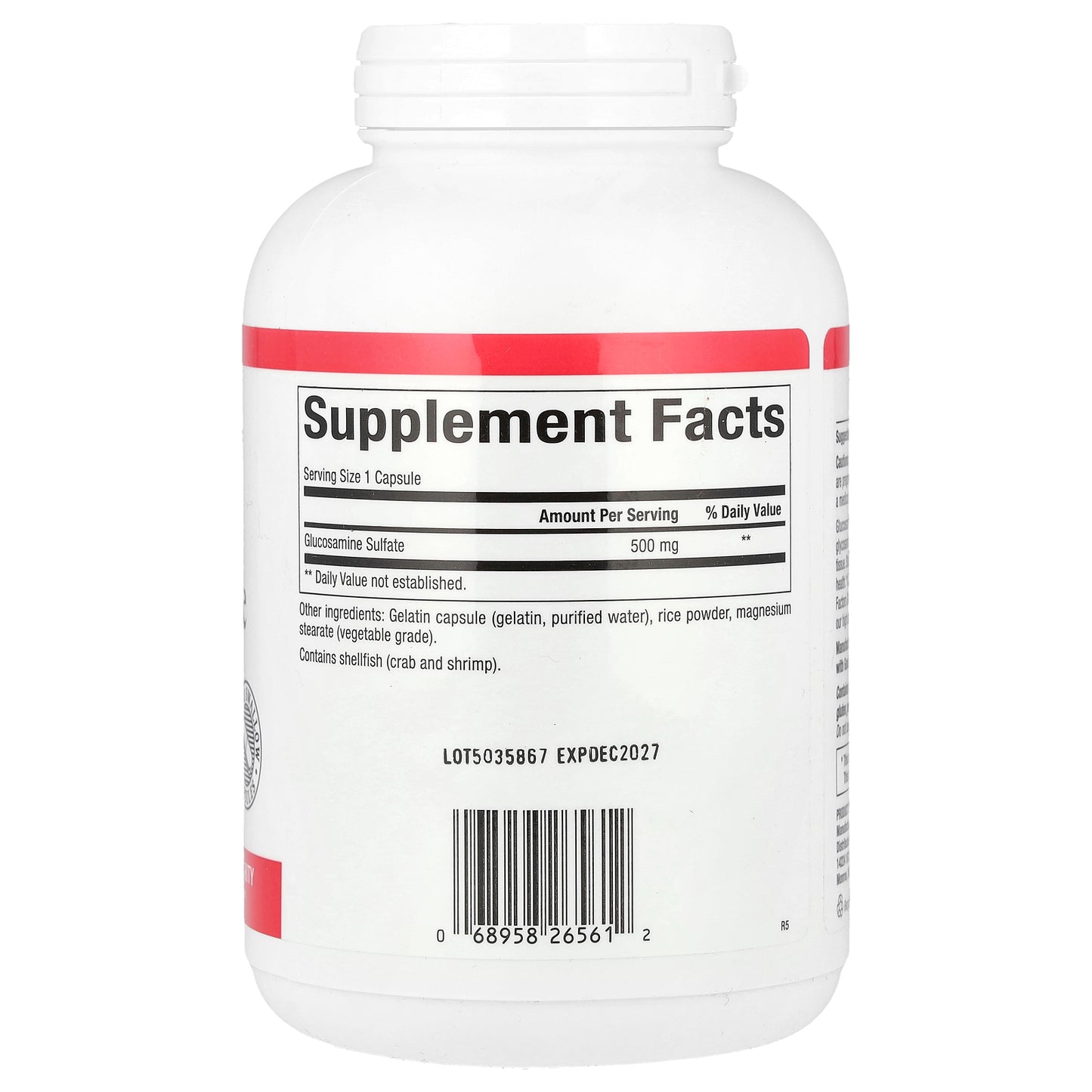 Natural Factors, Glucosamine Sulfate, 500 mg, 360 Capsules