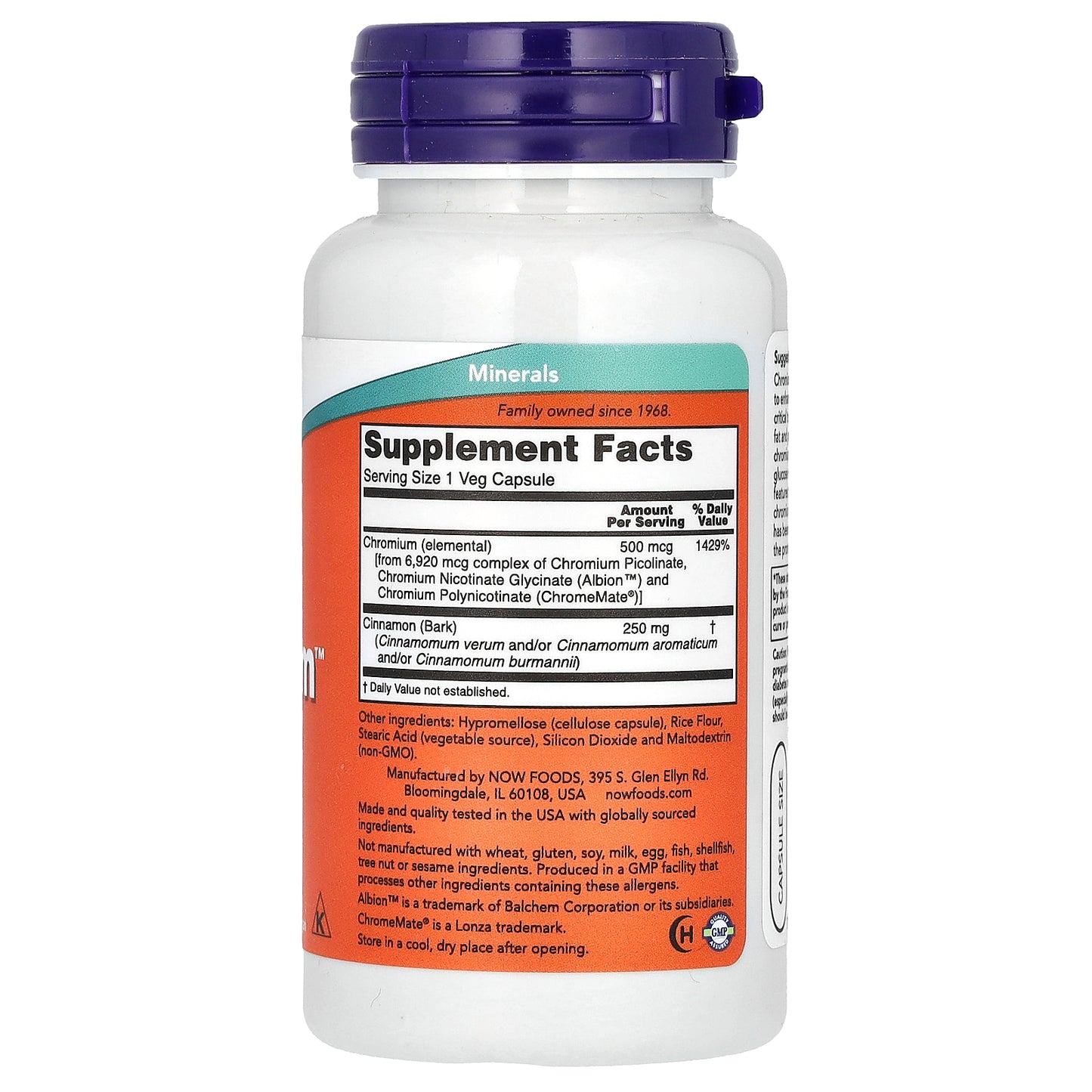 NOW Foods, Tri-Chromium, 500 mcg, 90 Veg Capsules