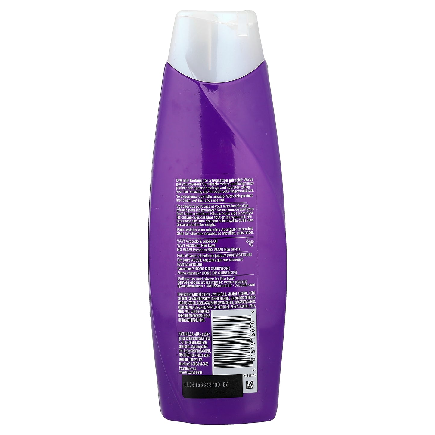 Aussie, Miracle Moist, Conditioner with Avocado & Jojoba Oil, 12.1 fl oz (360 ml)