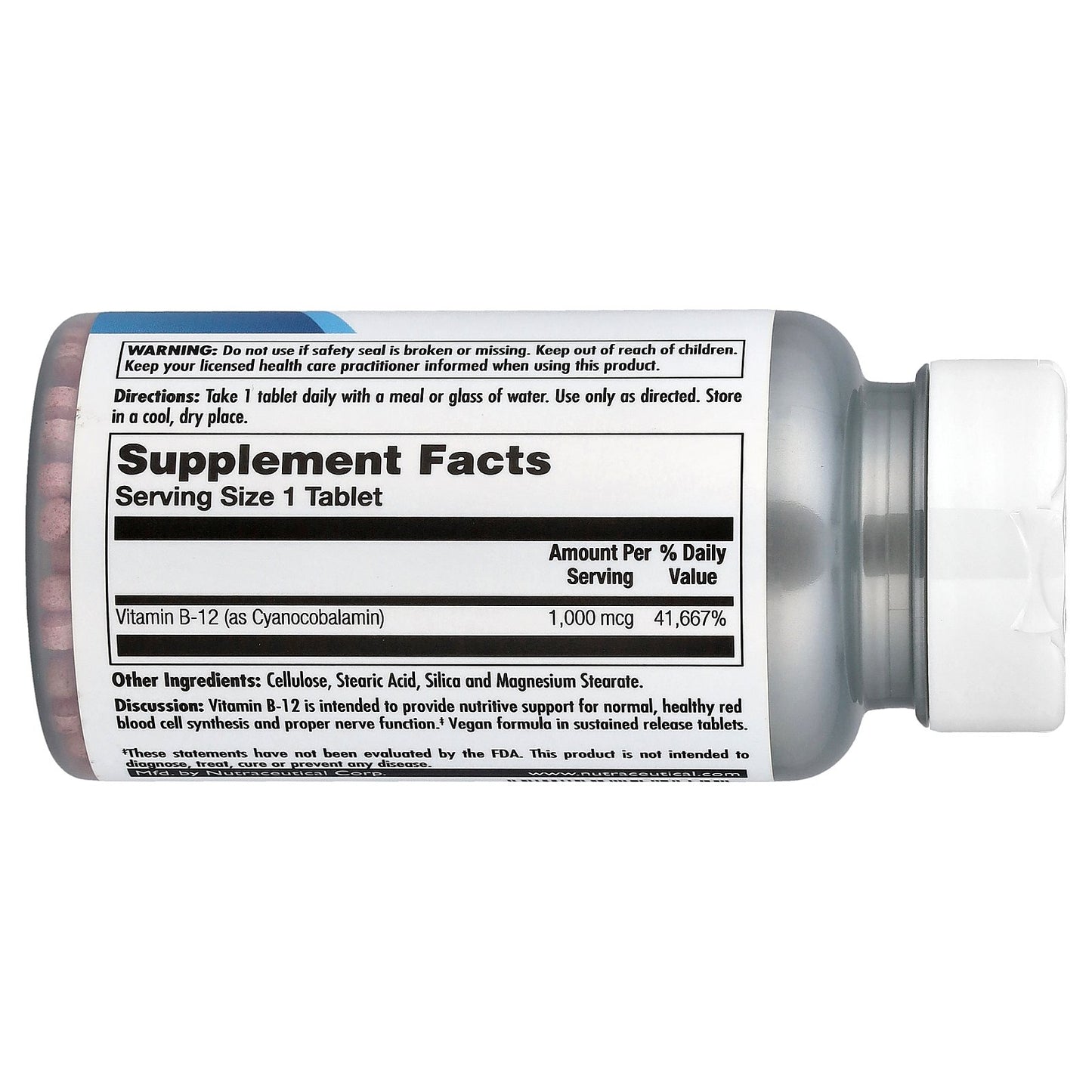 KAL, Vitamin B-12, Sustained Release, 1,000 mcg, 100 Tablets