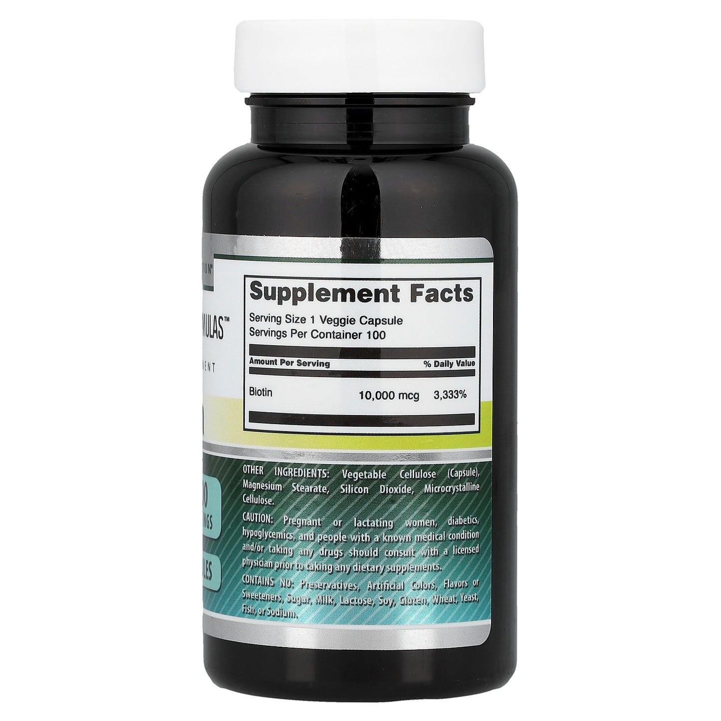 Amazing Nutrition, Biotin, 10,000 mcg, 100 Veggie Capsules