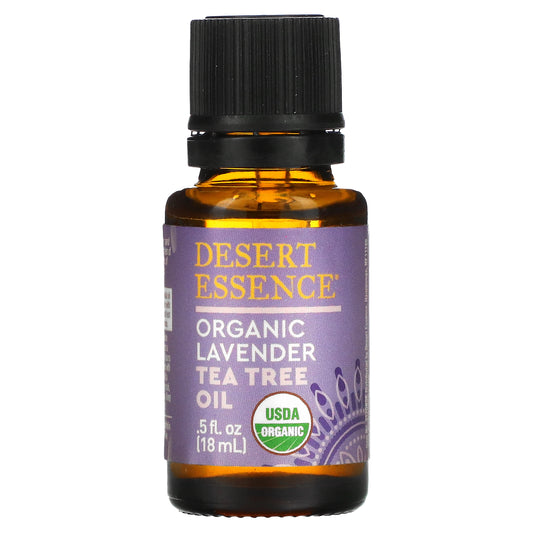Desert Essence, Organic Lavender Tea Tree Oil, 0.5 fl oz (18 ml)