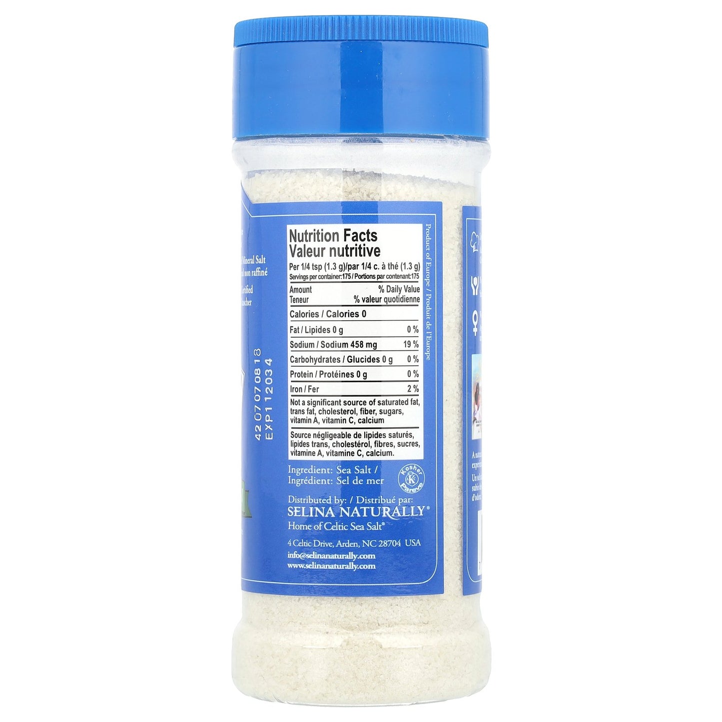 Celtic Sea Salt, Fine Ground, Vital Mineral Blend, 8 oz (227 g)