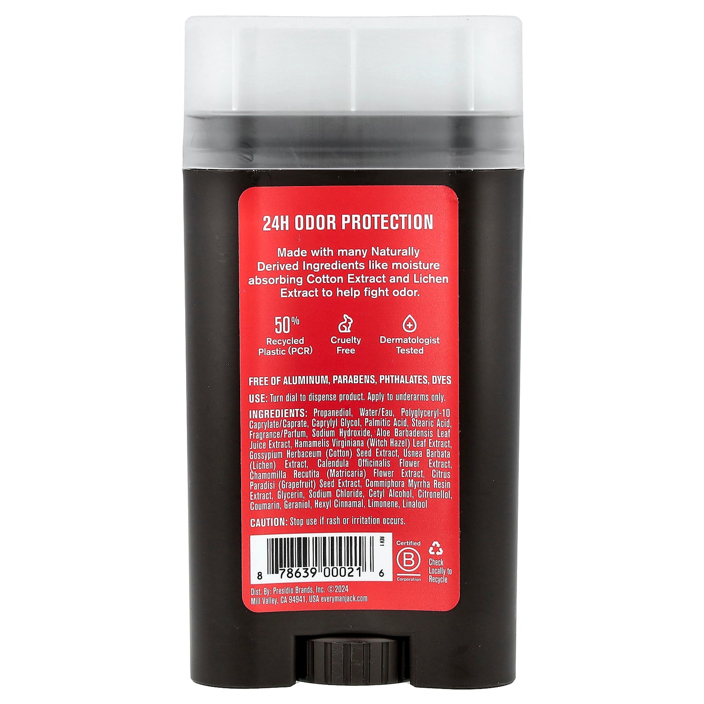 Every Man Jack, Deodorant, Aluminum Free, Cedarwood, 3 oz (85 g)