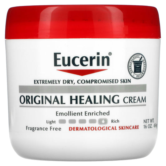 Eucerin, Original Healing Cream, Extremely Dry, Compromised Skin, Fragrance Free, 16 oz (454 g)