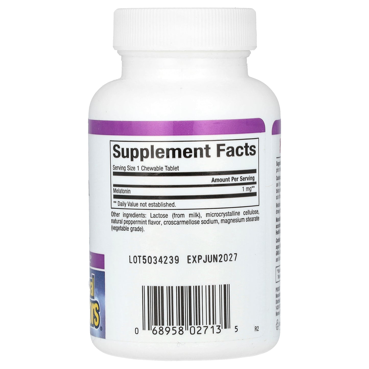 Natural Factors, Stress-Relax, Melatonin, 1 mg, 90 Chewable Tablets