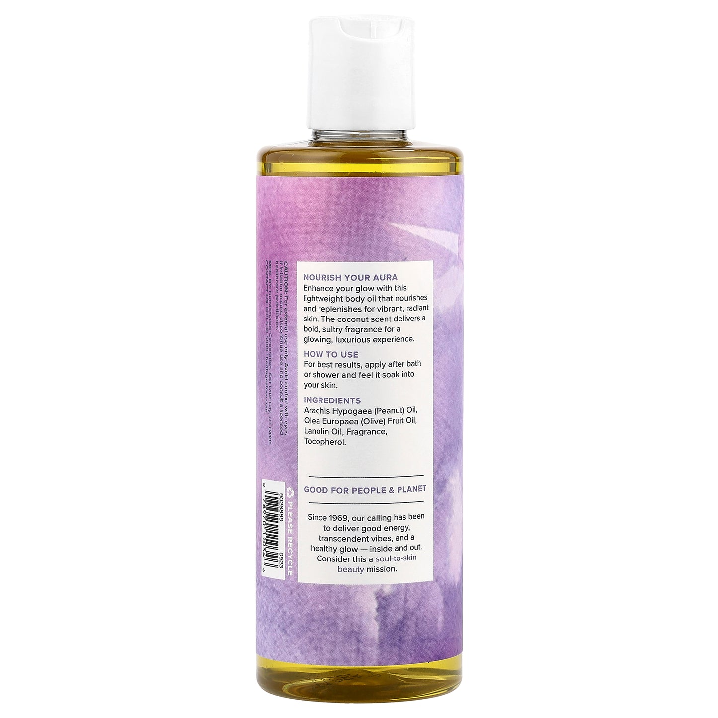 Heritage Store, Aura Glow Coconut, Body Oil , 8 fl oz (237 ml)