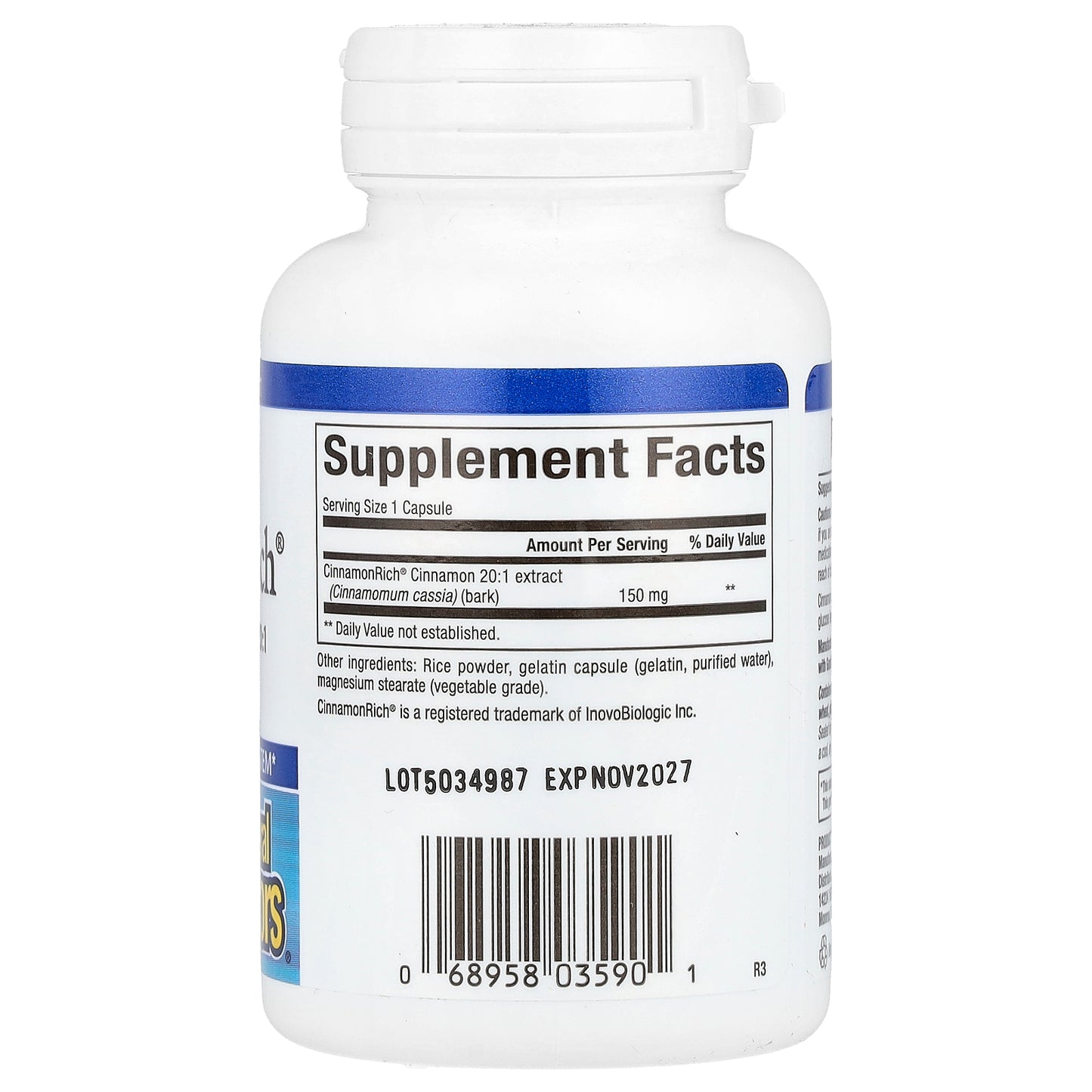 Natural Factors, WellBetX®, CinnamonRich®, 150 mg, 60 Capsules