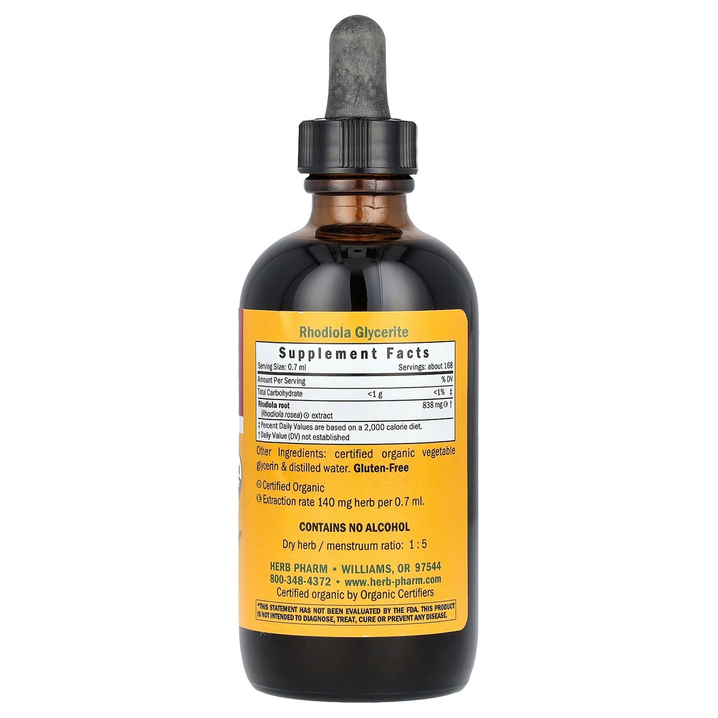 Herb Pharm, Rhodiola, Alcohol-Free, 4 fl oz (120 ml)