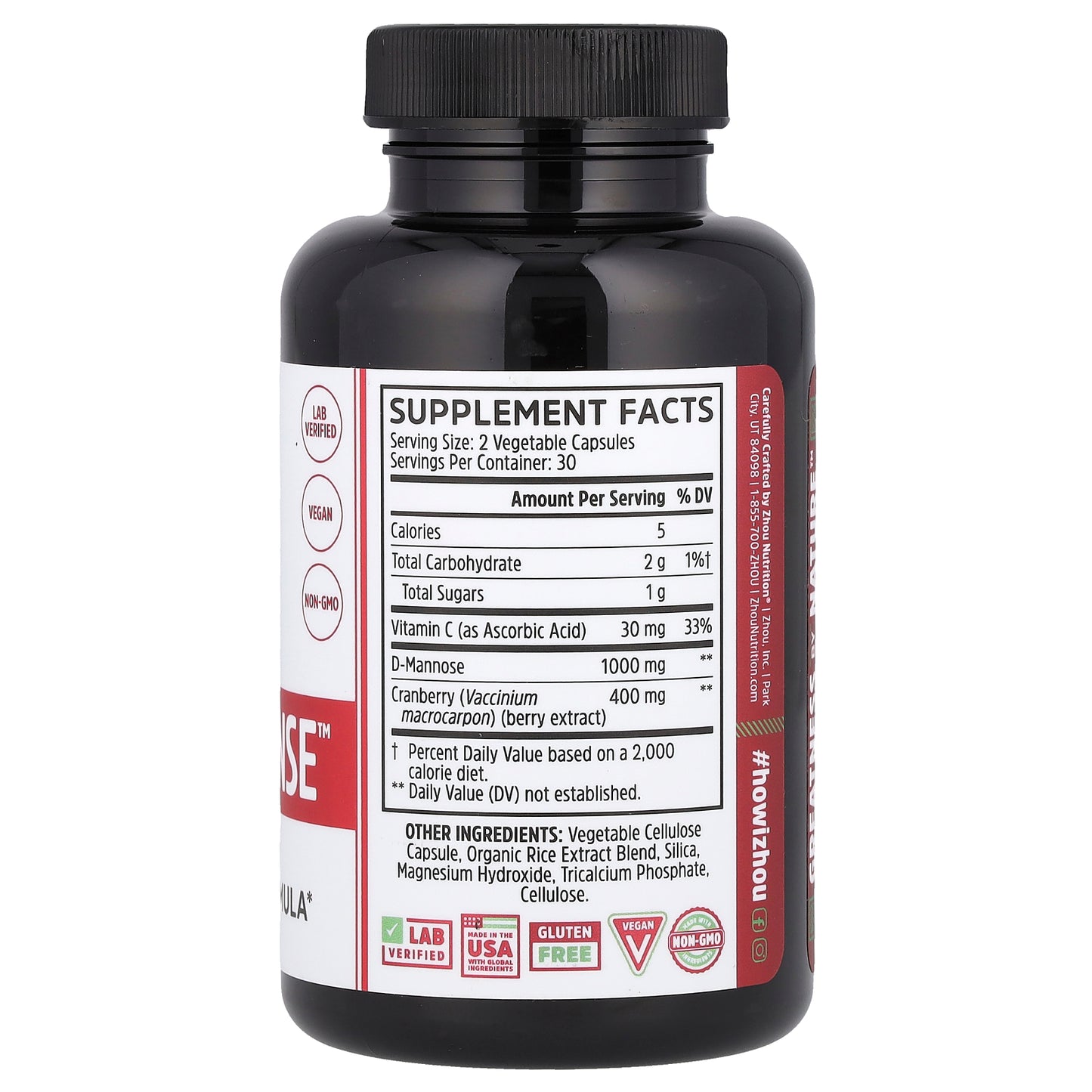 Zhou Nutrition, Cran-Defense™, 60 Veggie Capsules