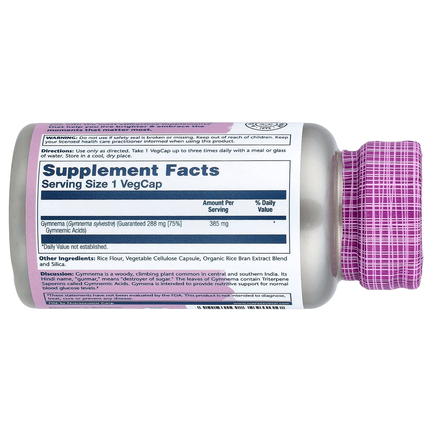 Solaray, Vital Extracts, Gymnema, 385 mg, 60 VegCaps