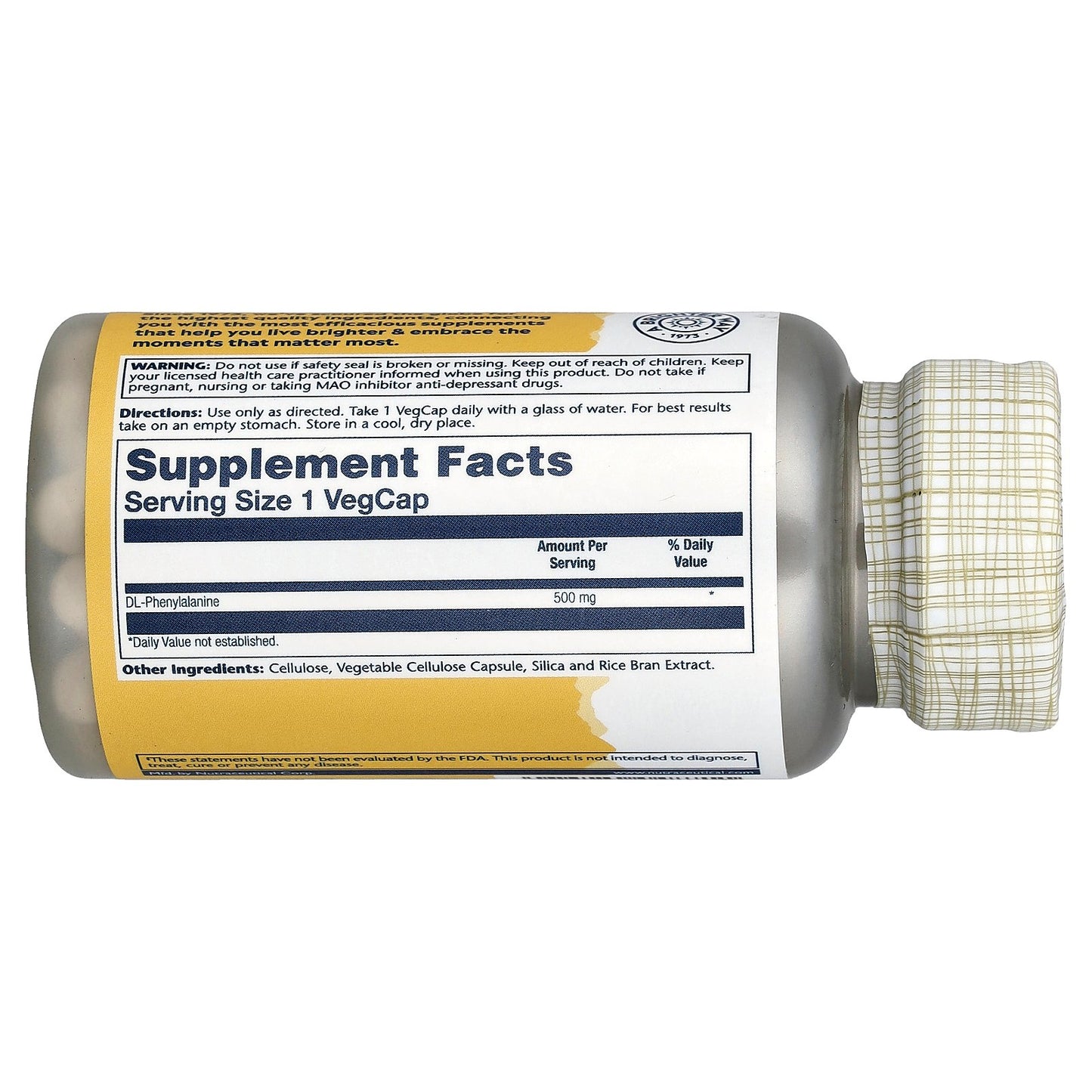 Solaray, DLPA, 500 mg, 60 VegCaps