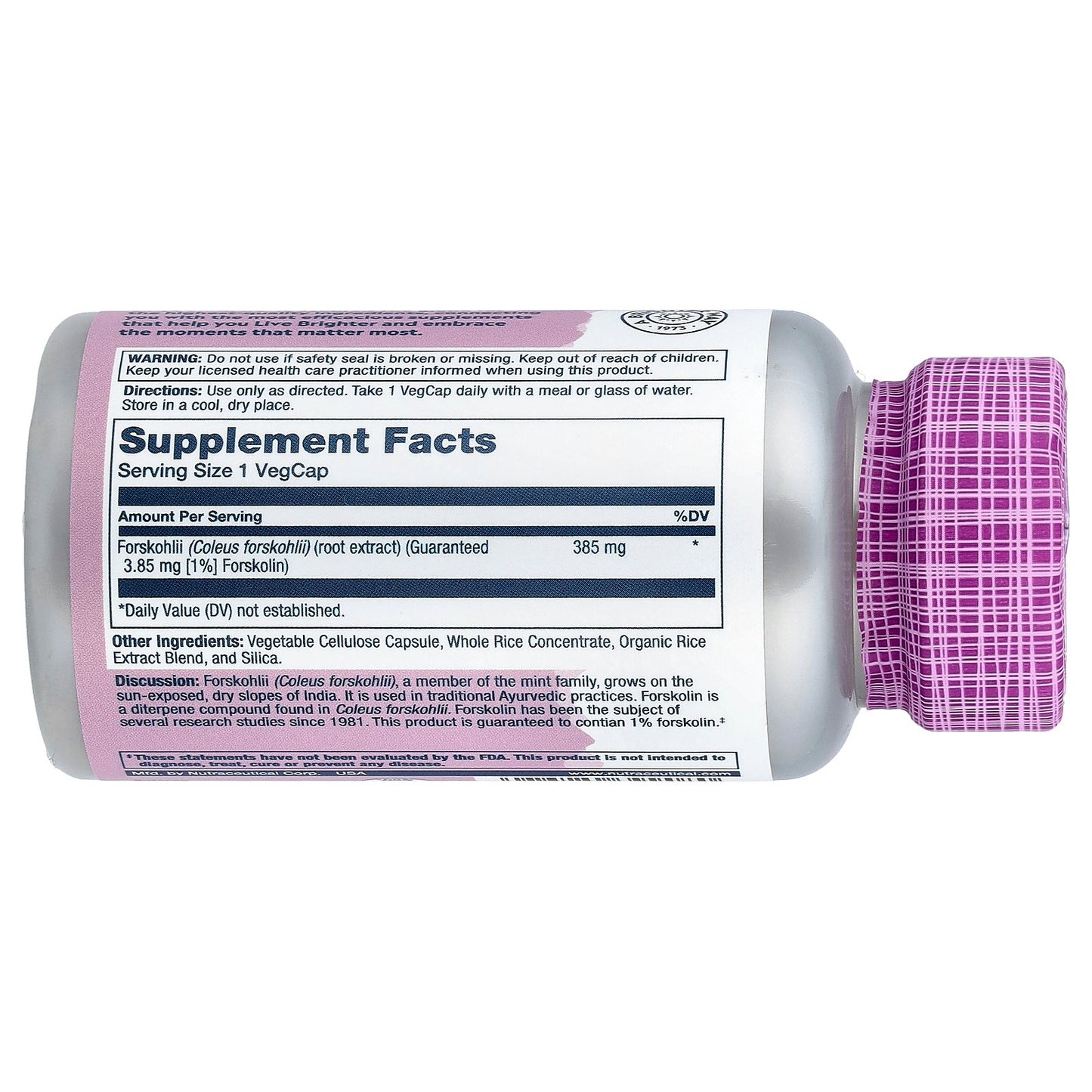 Solaray, Vital Extracts, Forskohlii, 385 mg, 60 VegCaps