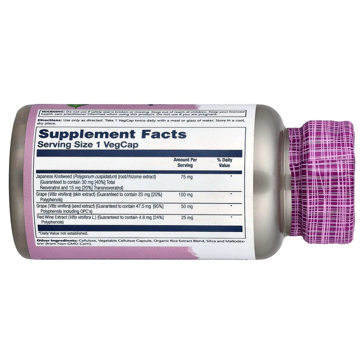 Solaray, Resveratrol, 75 mg, 60 VegCaps