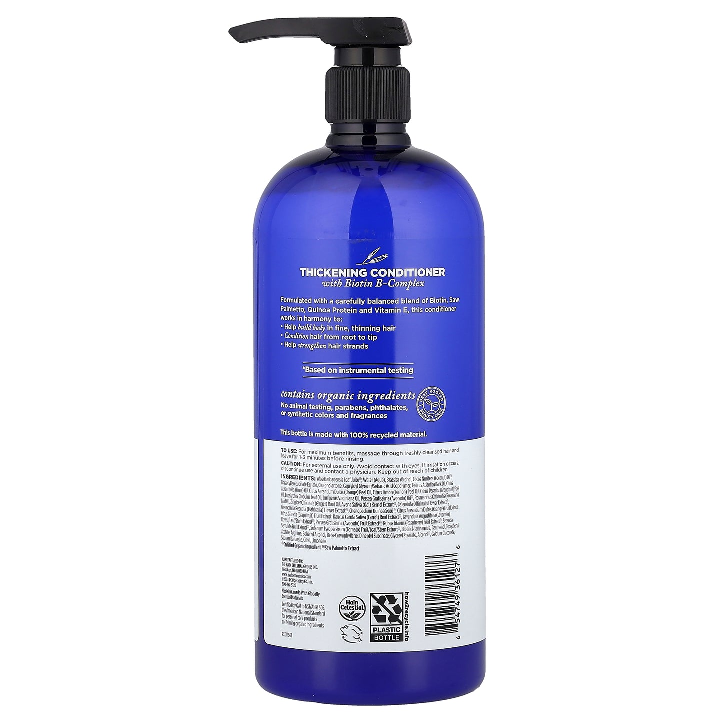 Avalon Organics, Thickening Conditioner, Biotin B-Complex, 32 fl oz (946 ml)