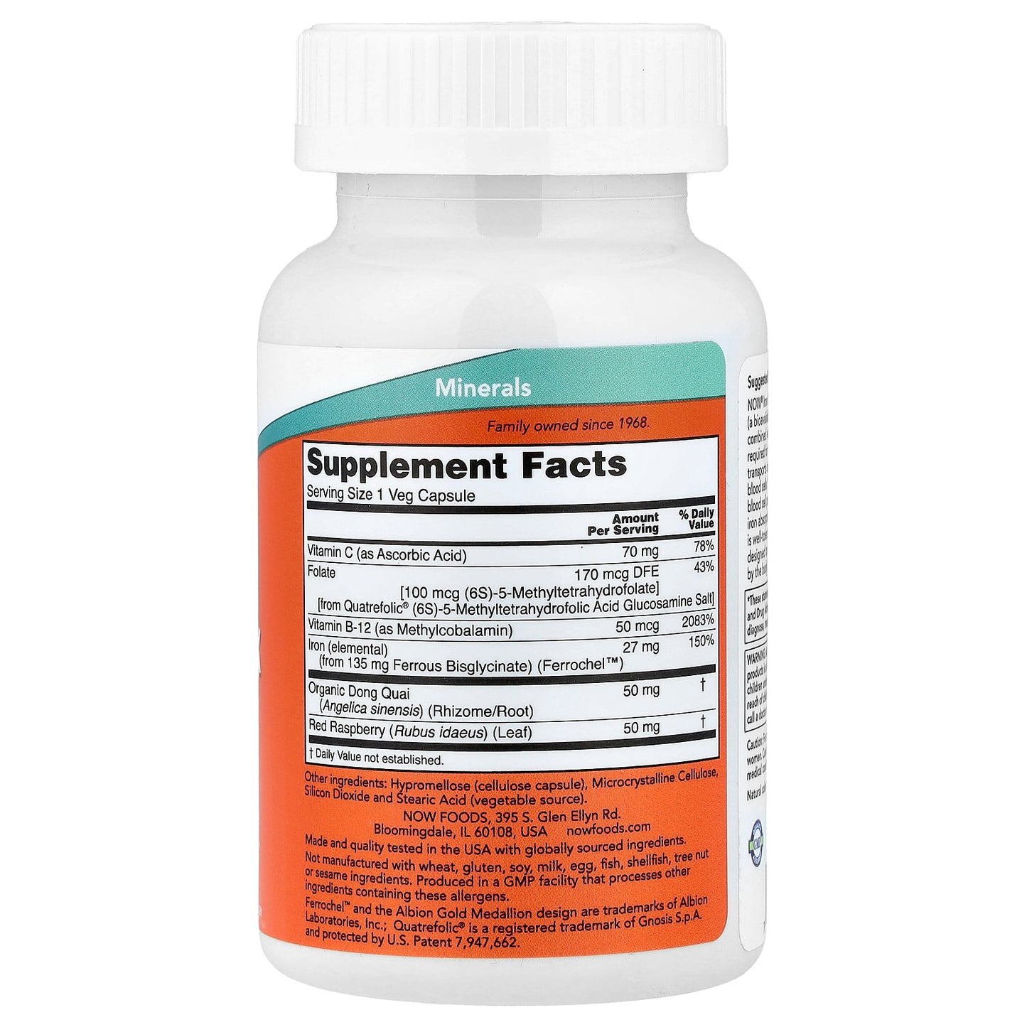 NOW Foods, Iron Complex Caps, 100 Veg Capsules