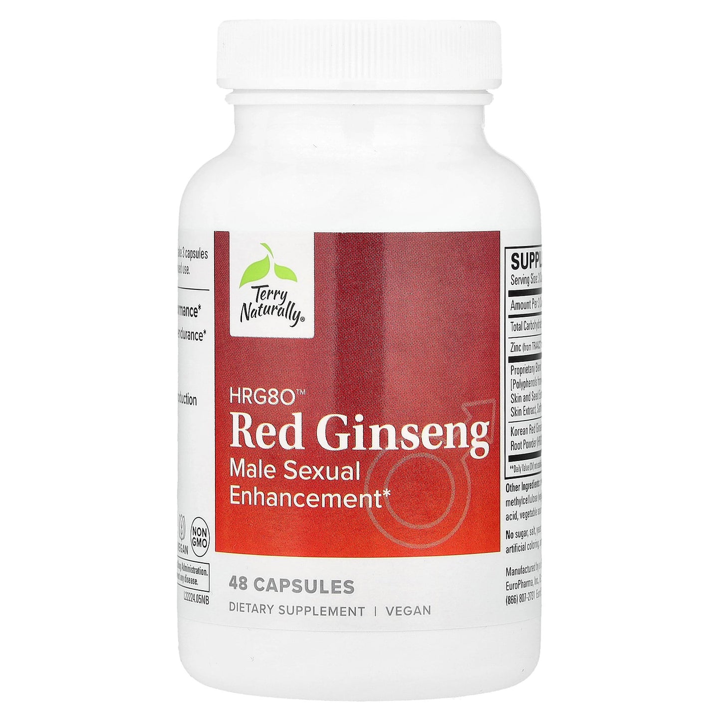 Terry Naturally, HRG80™ Red Ginseng, 48 Capsules