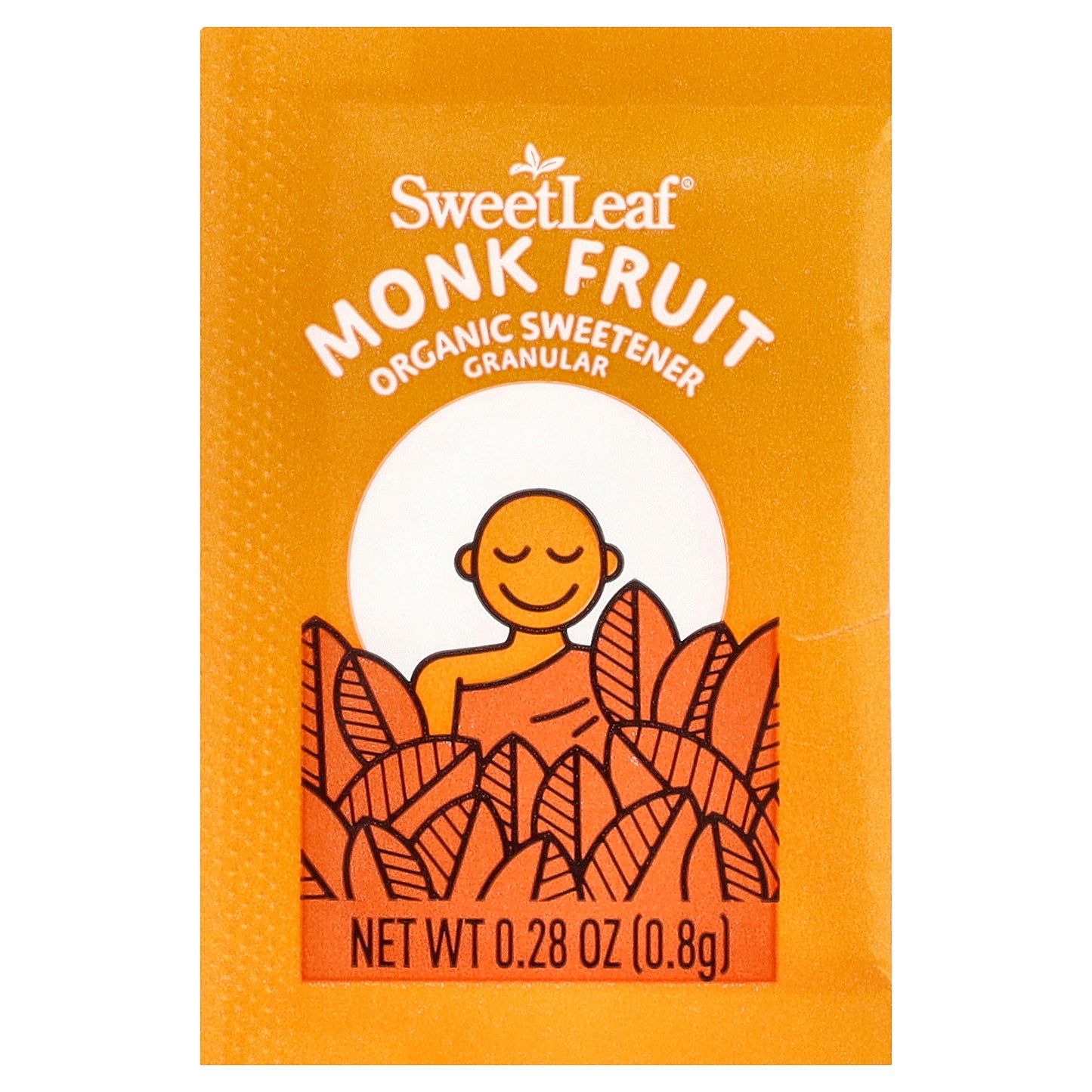 SweetLeaf Stevia, Monk Fruit Organic Sweetener, Granular, 80 Packets, 2.26 oz (64 g)