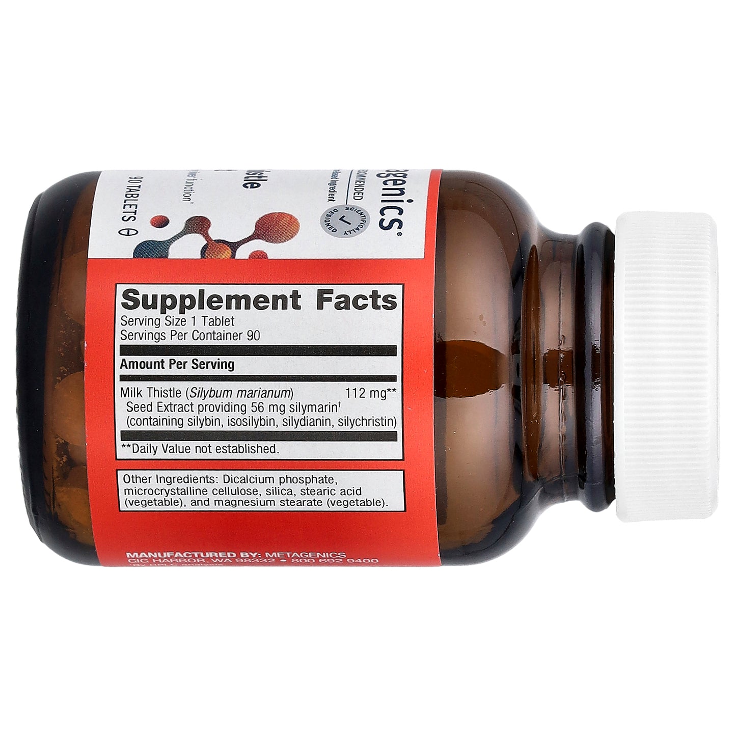 Metagenics, Milk Thistle Extract, 90 Tablets (112 mg per Tablet)