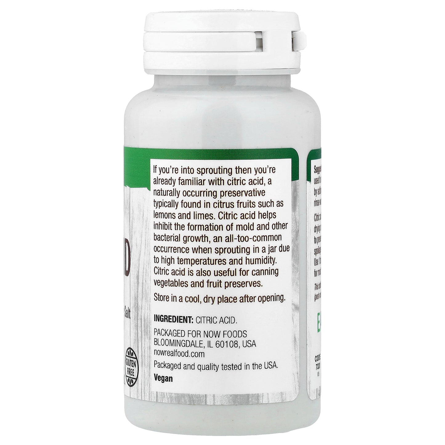 NOW Foods, Citric Acid, 4 oz (113 g)