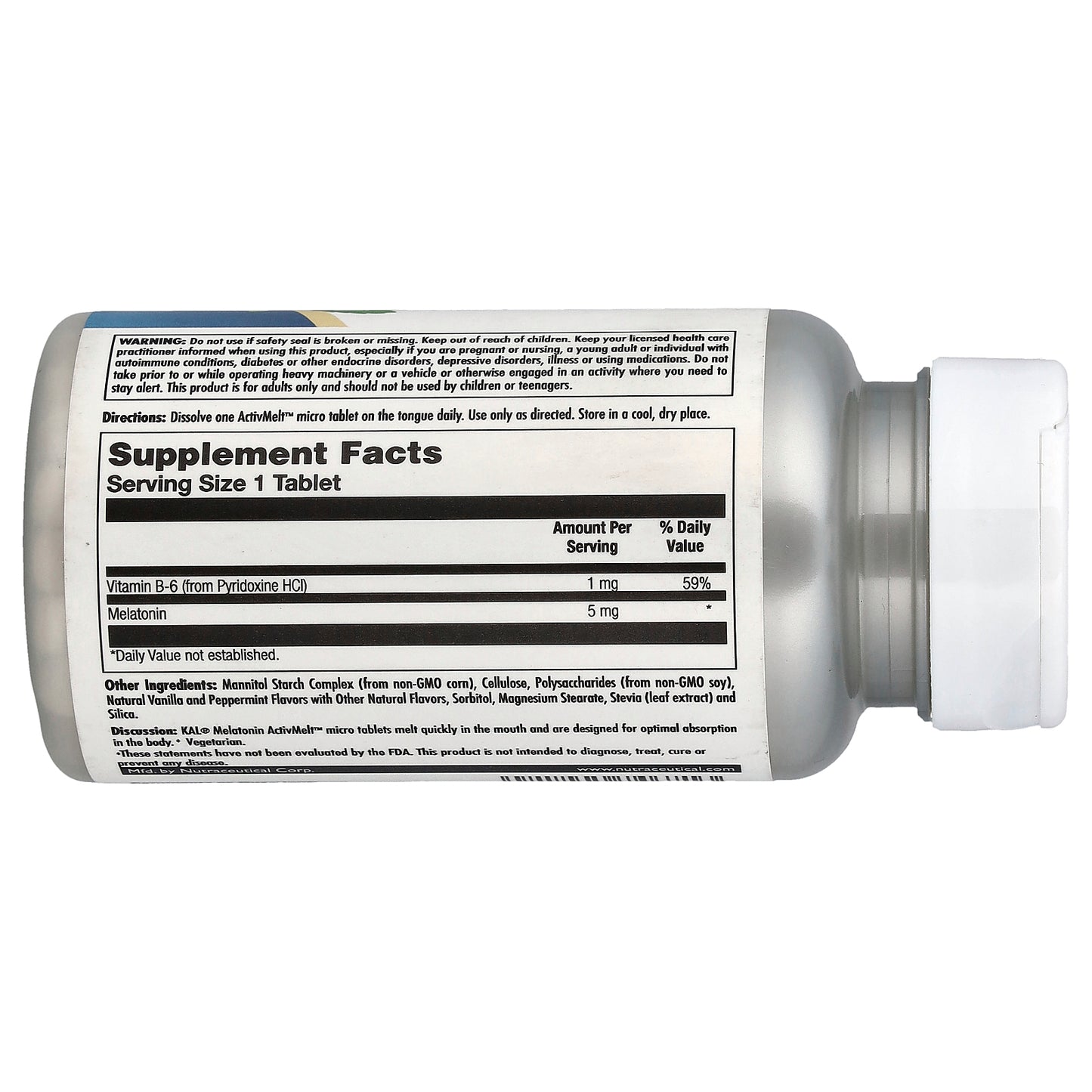 KAL, Melatonin, Vanilla Mint, 90 Micro Tablets
