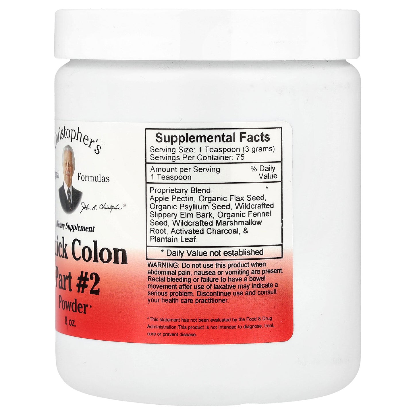 Christopher's Original Formulas, Quick Colon Part #2 Powder, 8 oz