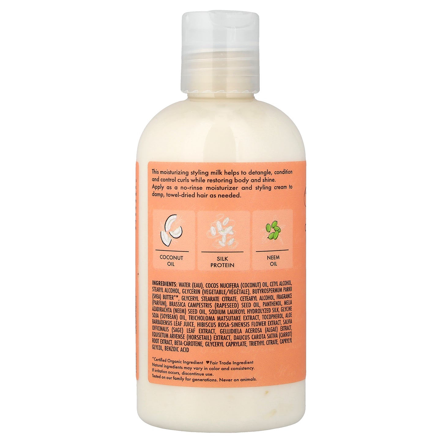 SheaMoisture, Curl & Style Milk, Coconut & Hibiscus, 8 fl oz (237 ml)