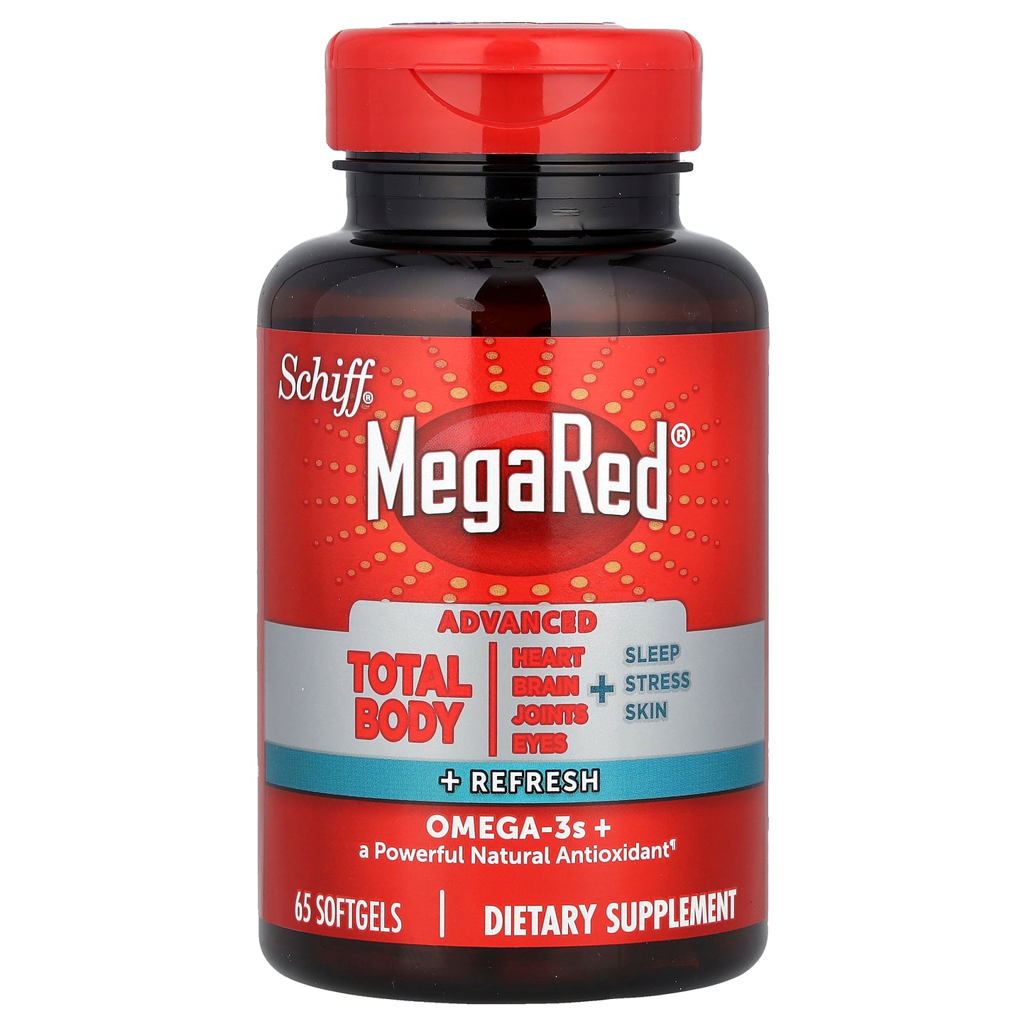 Schiff, MegaRed®, Advanced Total Body + Refresh, 65 Softgels