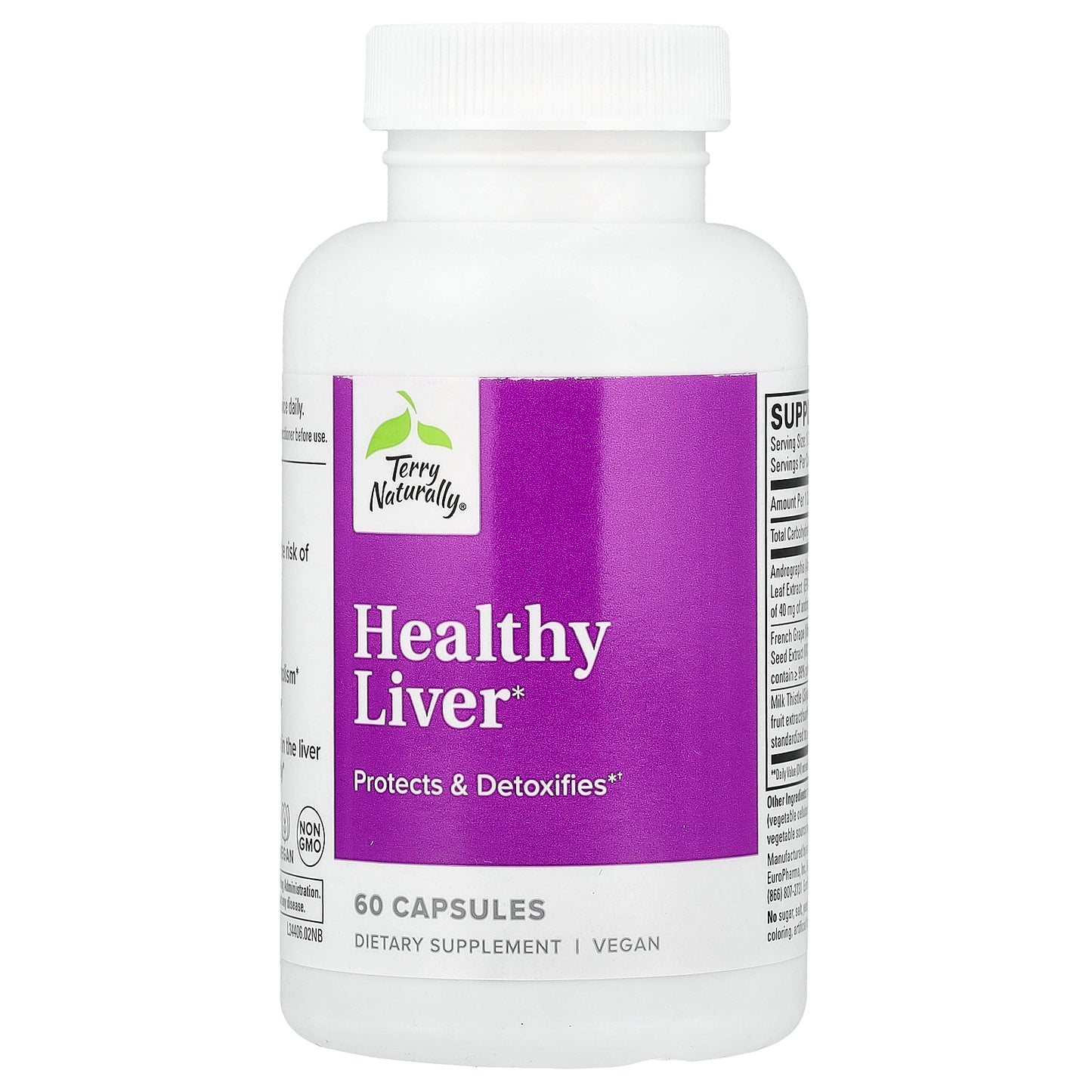Terry Naturally, Healthy Liver, 60 Capsules