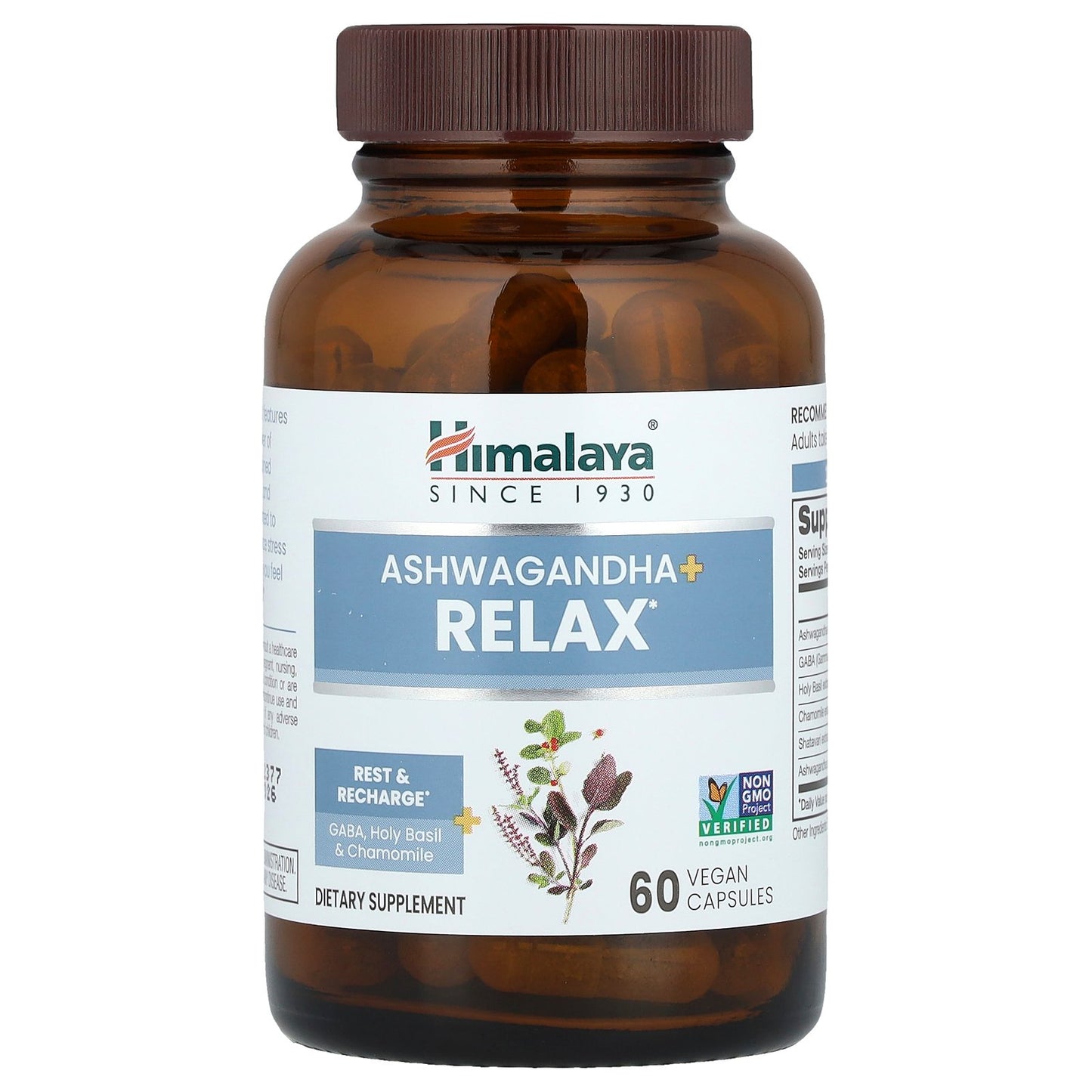Himalaya, Ashwagandha + Relax, 60 Vegan Capsules