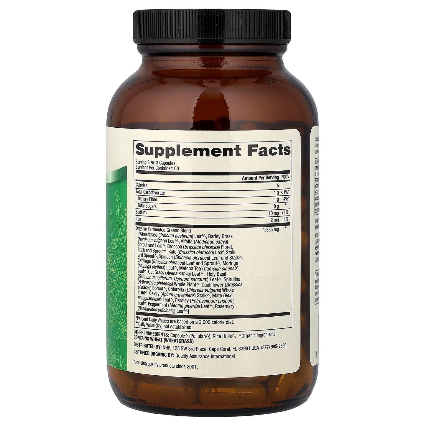 Dr. Mercola, Organic Fermented Greens, 180 Capsules